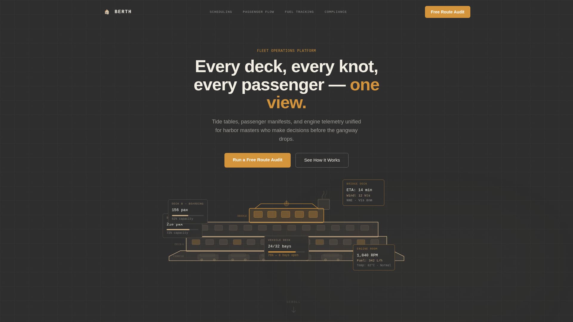 Berth - Powerful Ferryoperations Landing Page Template
