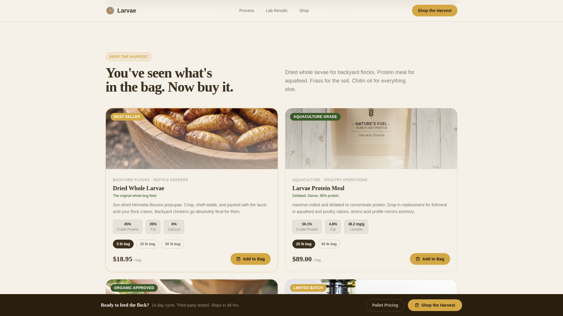 Specialty Farming Professional Website Template