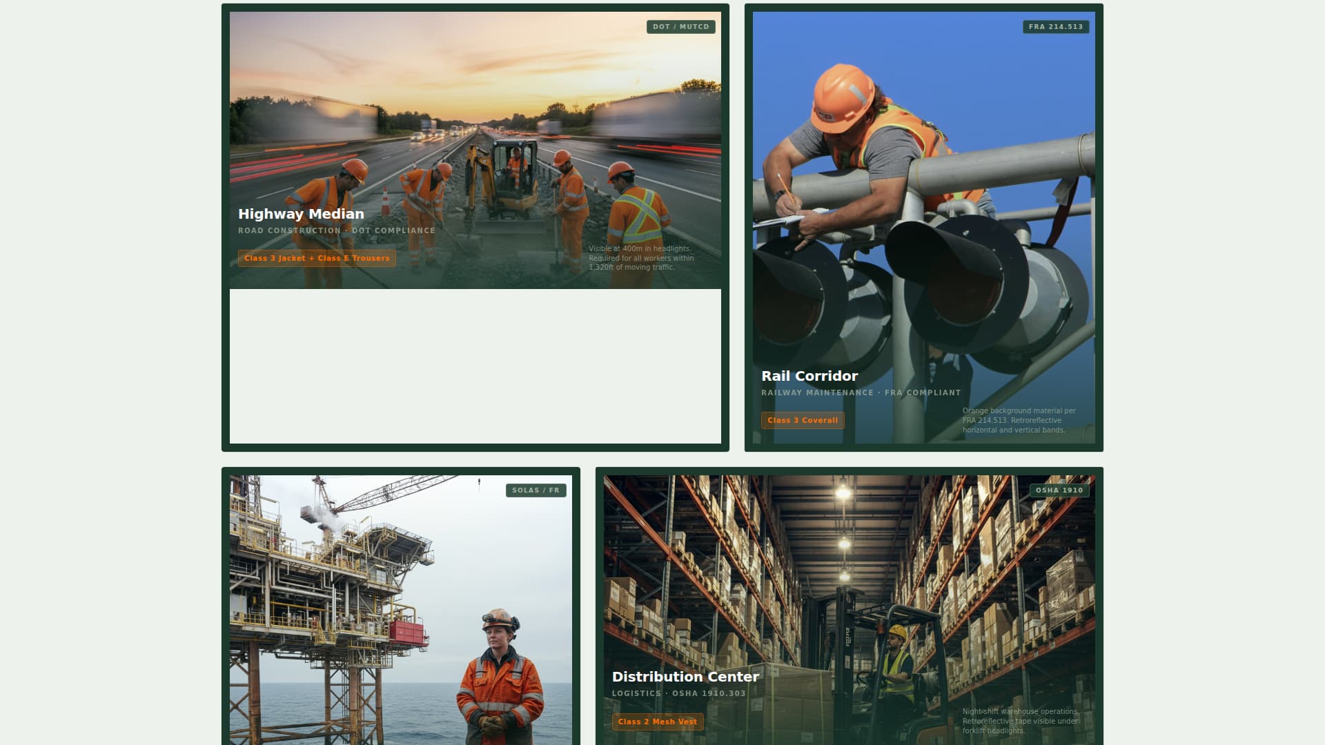 Viz - High Visibility Safety Landing Page Template
