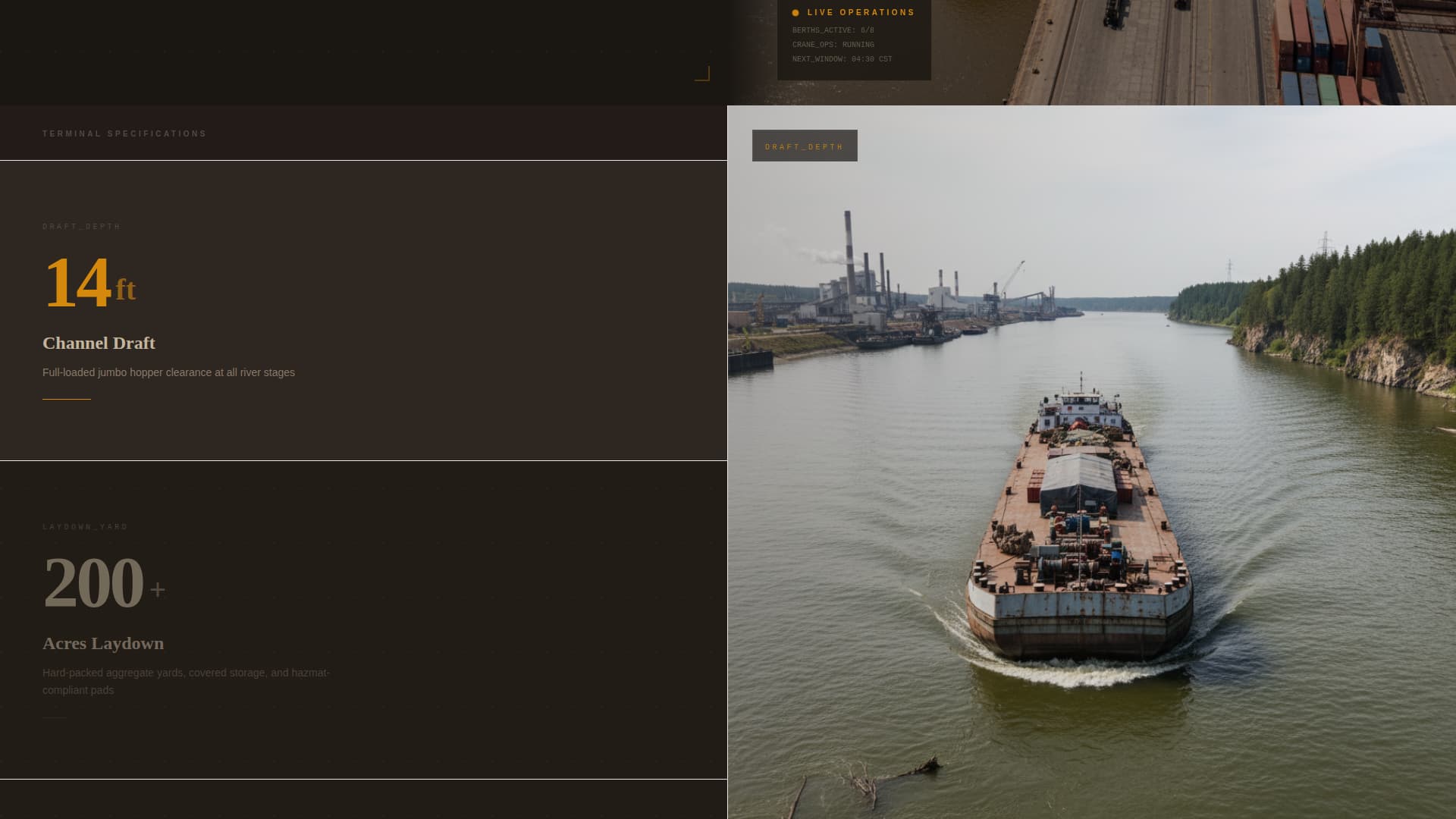 Berth - Highimpact Port Landing Page Template