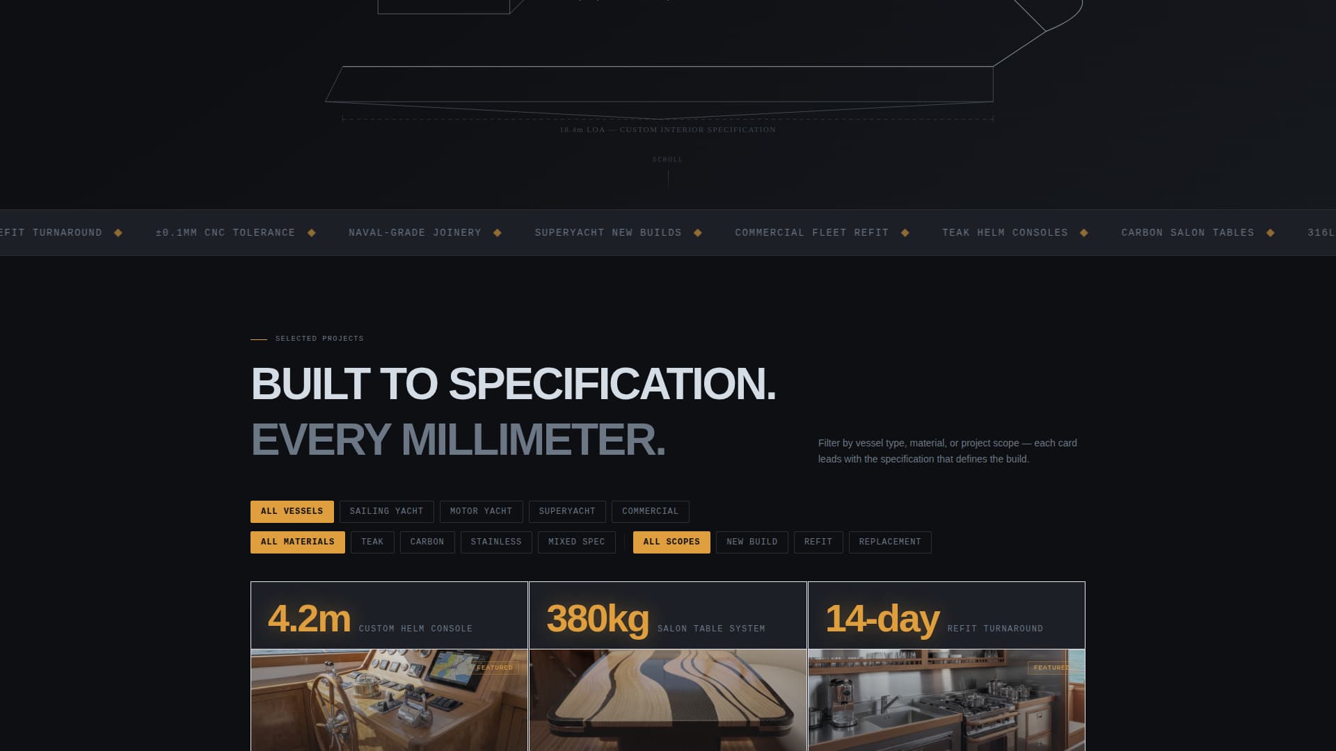 Berth - Precision Marine Landing Page Template