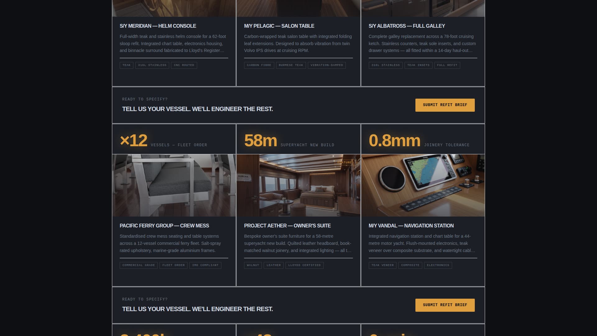 Berth - Precision Marine Landing Page Template