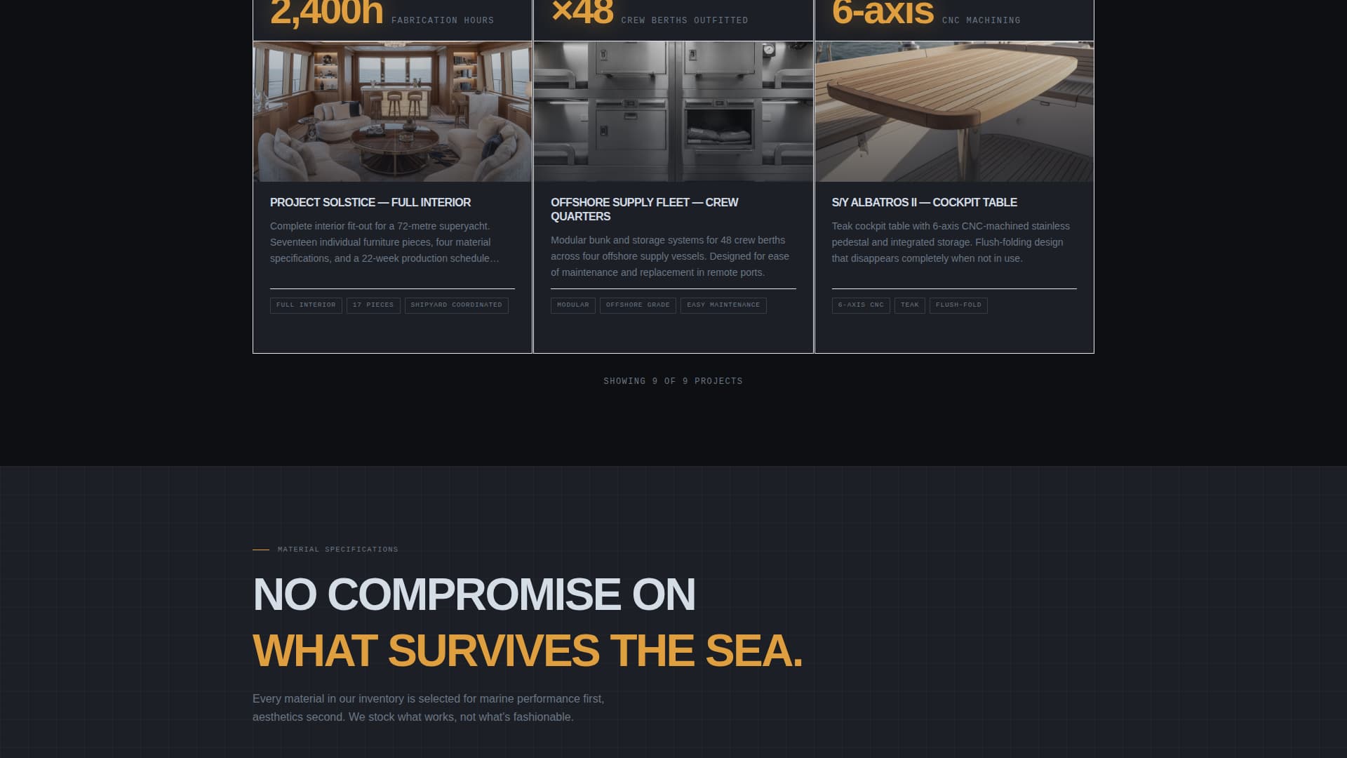 Berth - Precision Marine Landing Page Template