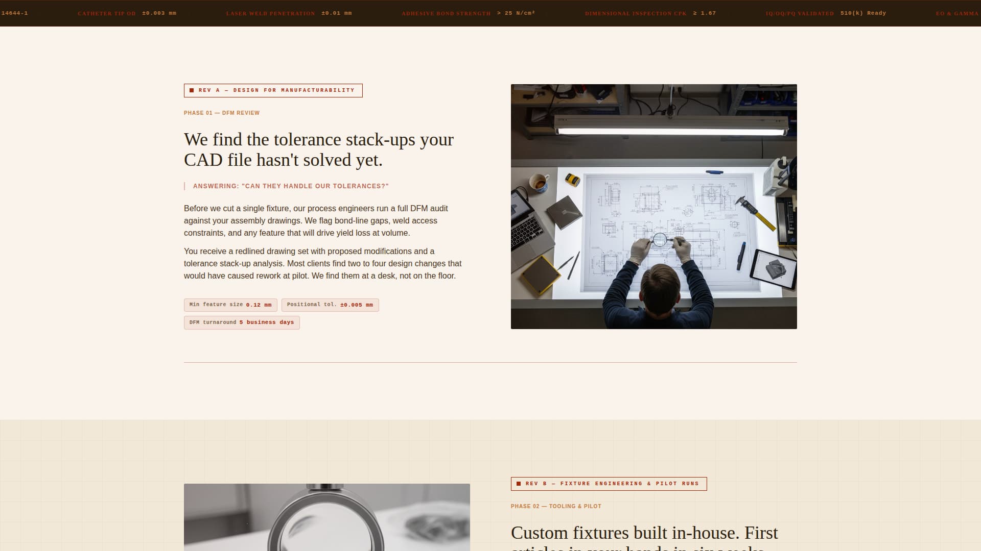 Assemble - Precision Medtech Landing Page Template