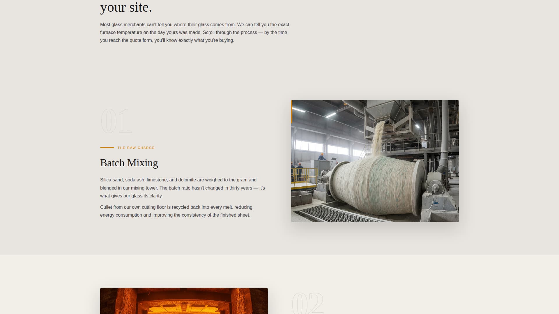 Furnace - Industrial Glassmanufacturer Landing Page Template