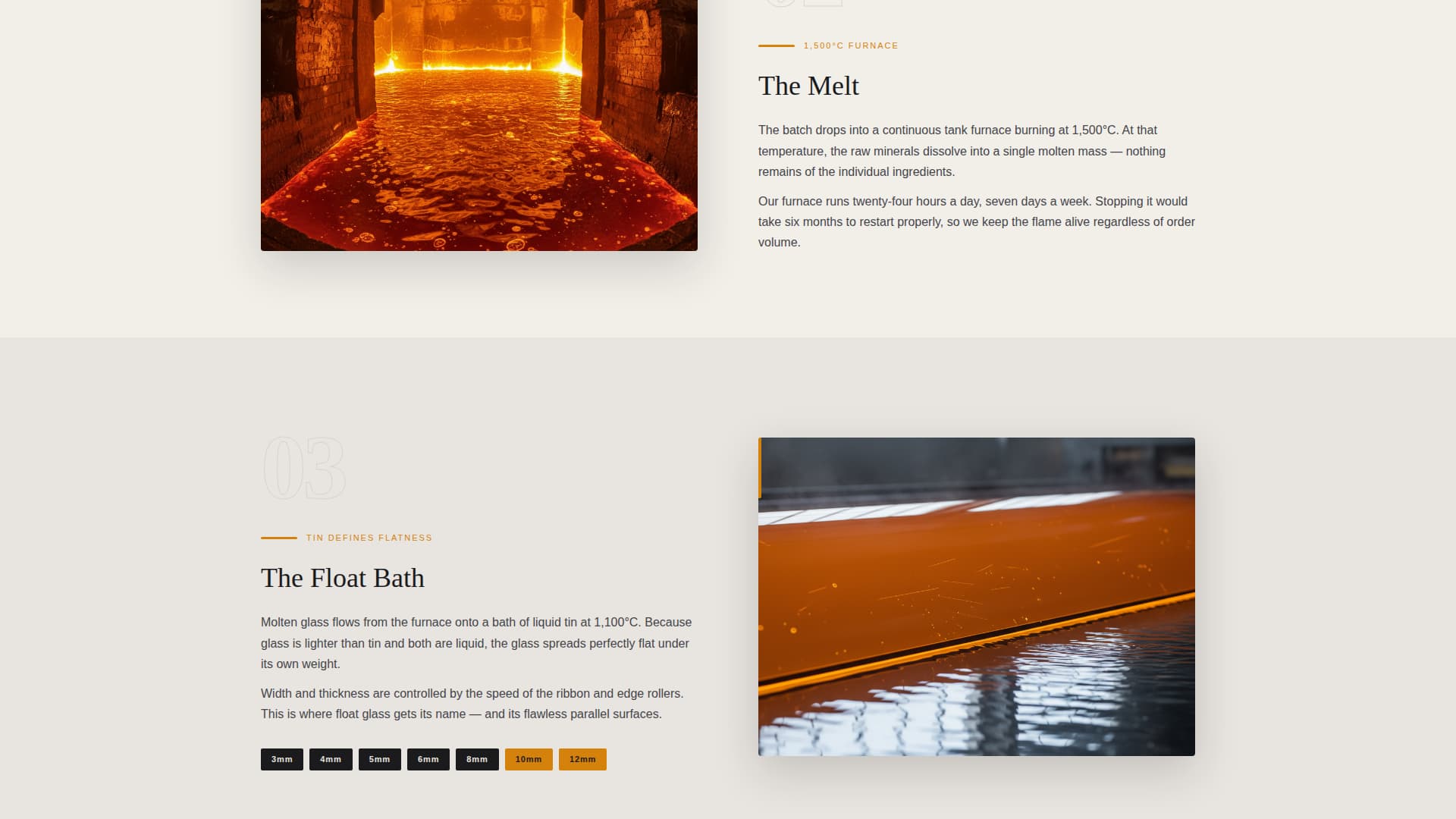 Furnace - Industrial Glassmanufacturer Landing Page Template