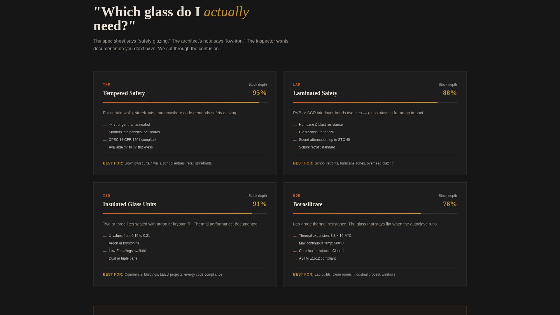 Pane - Precision Glasssupplier Landing Page Template