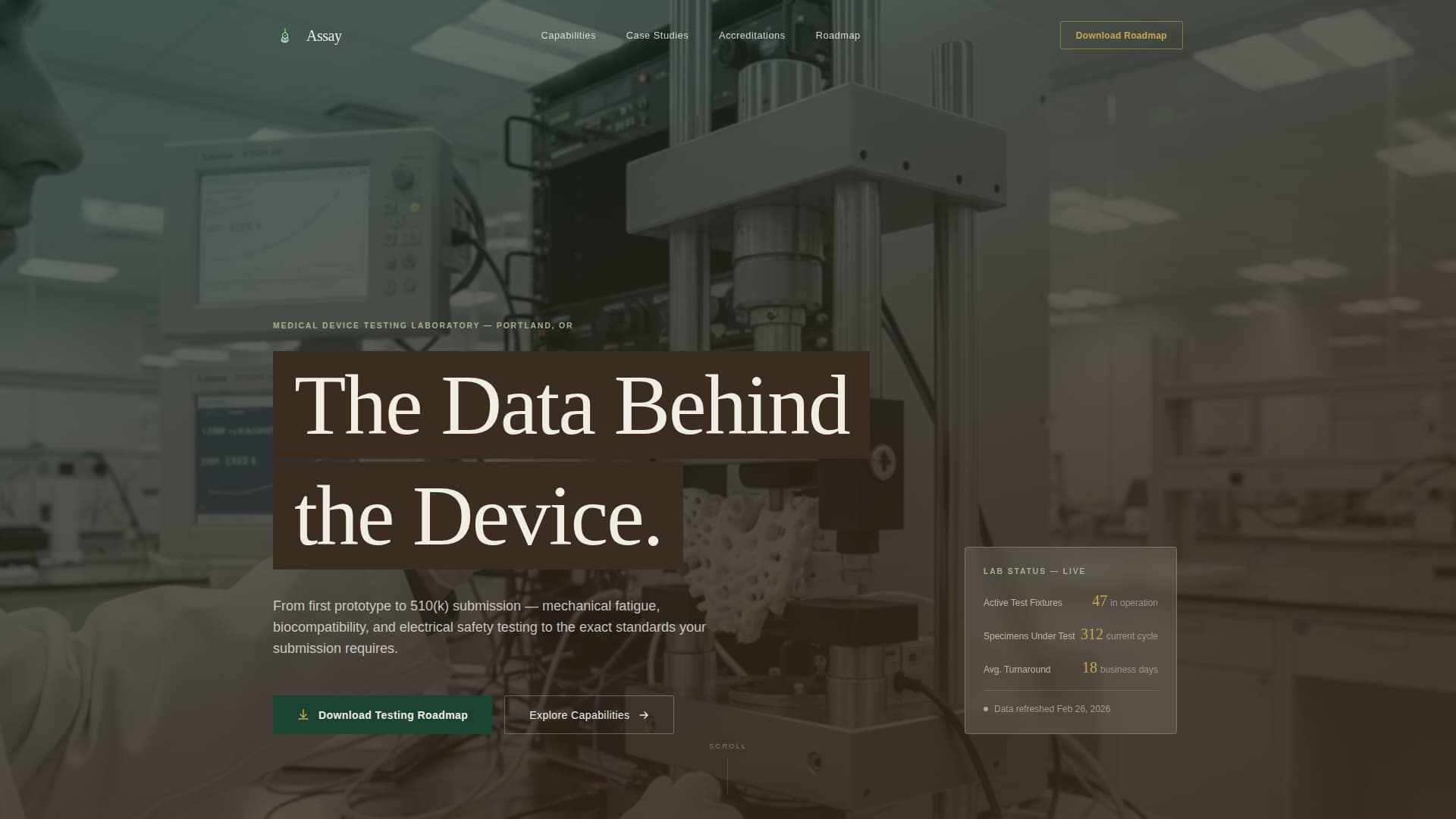 Assay - Precision Medicaldevice Landing Page Template