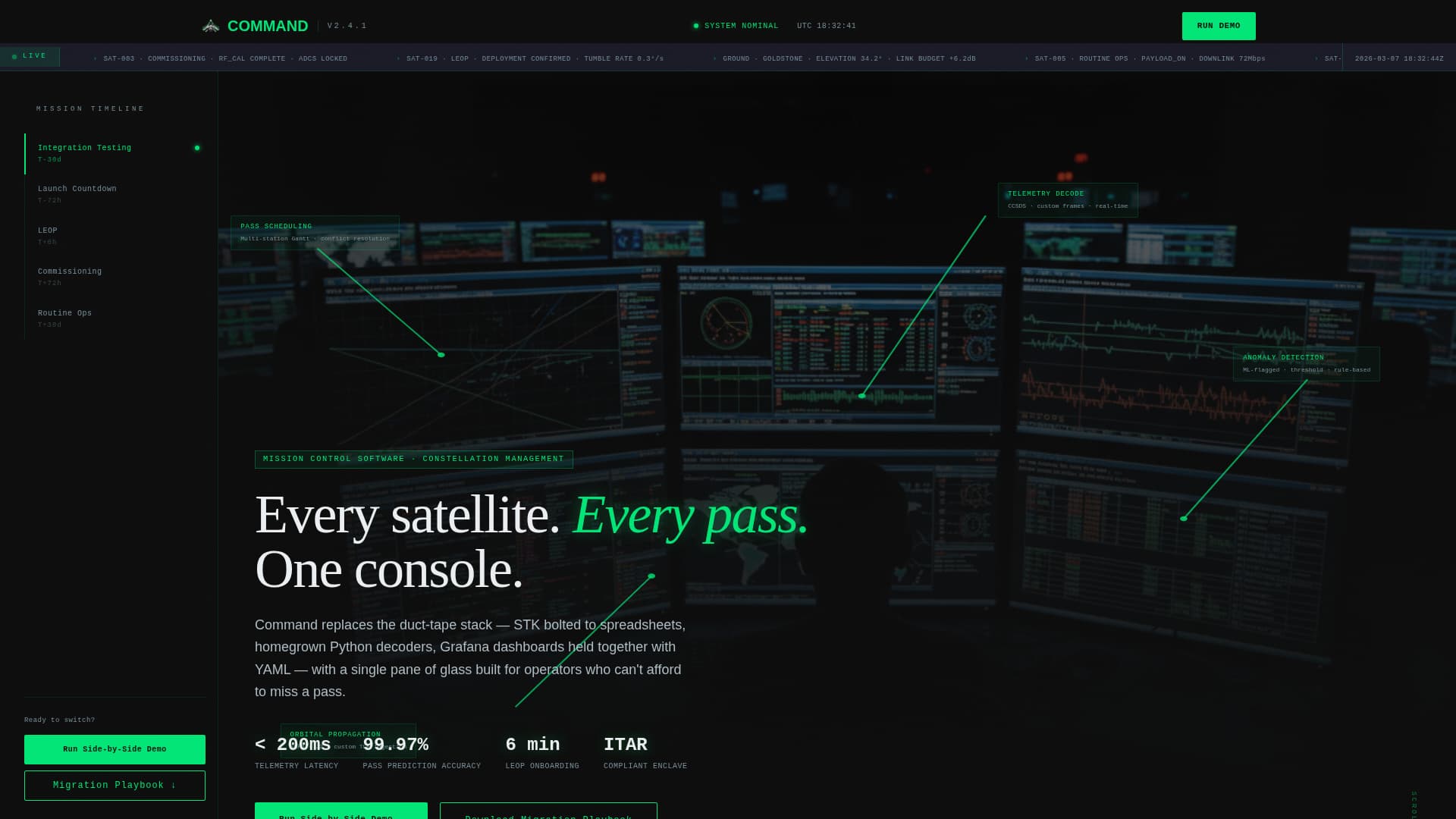 Command - Powerful Missioncontrol Landing Page Template