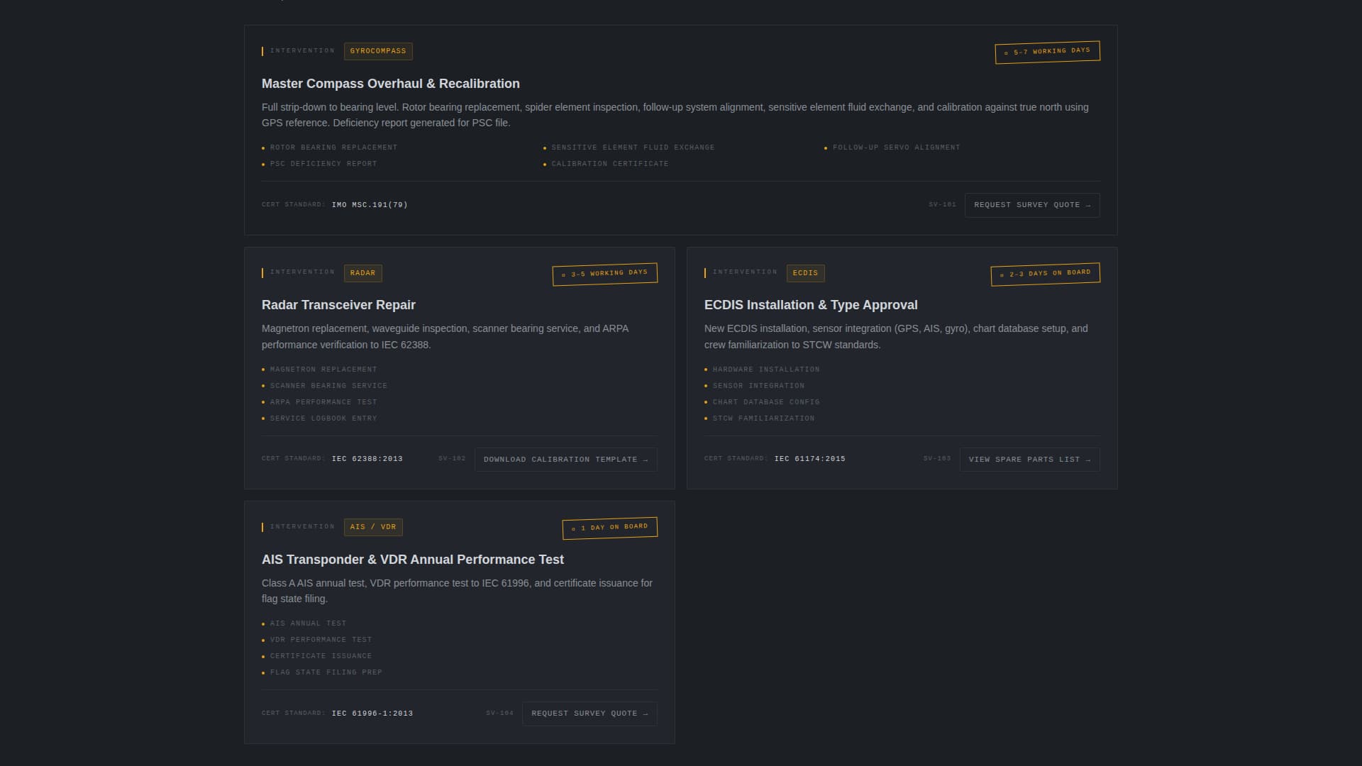 Bearing - Precision Navigation Landing Page Template