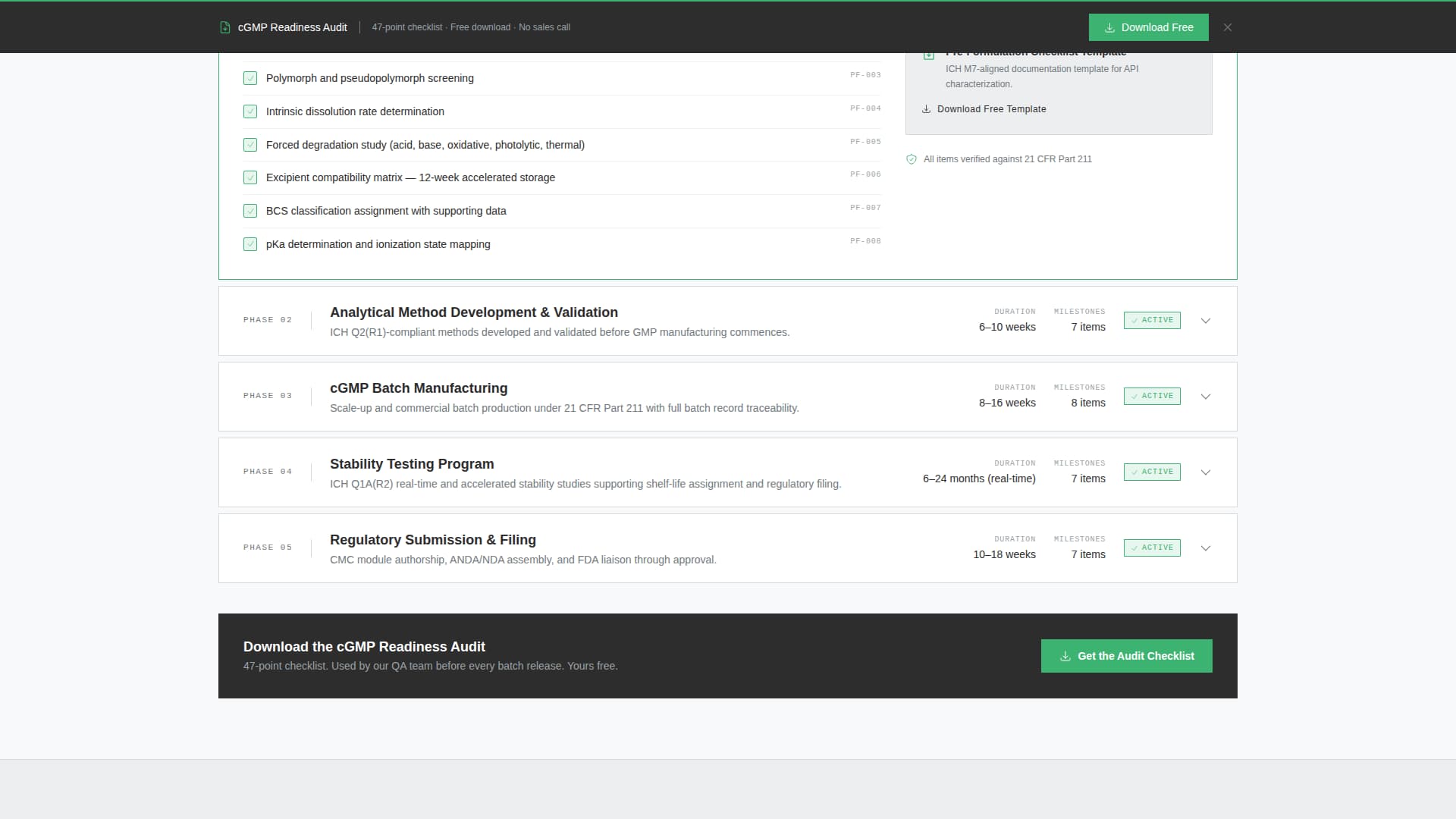 Compound - Verified Pharmaceutical Landing Page Template