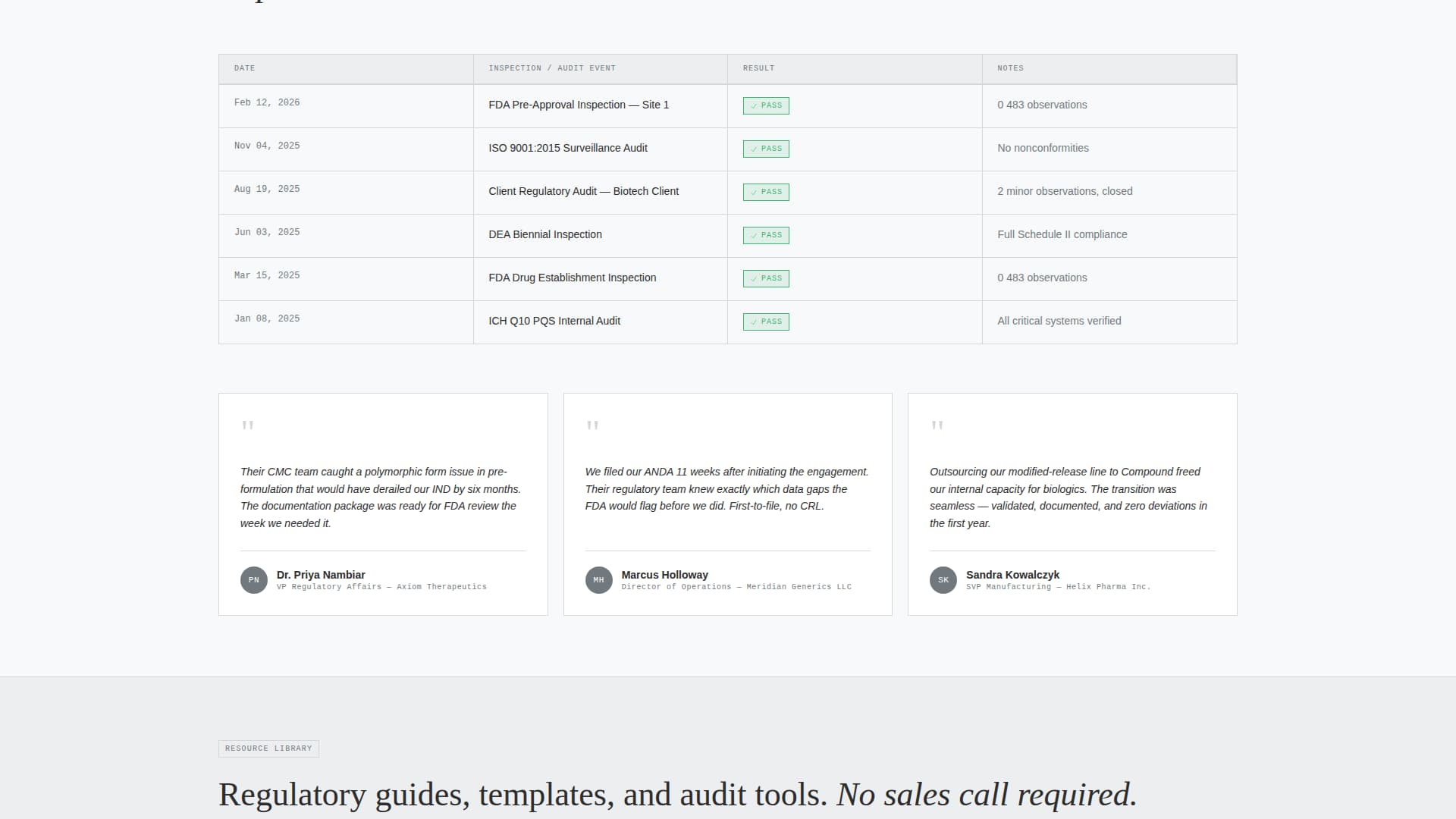 Compound - Verified Pharmaceutical Landing Page Template