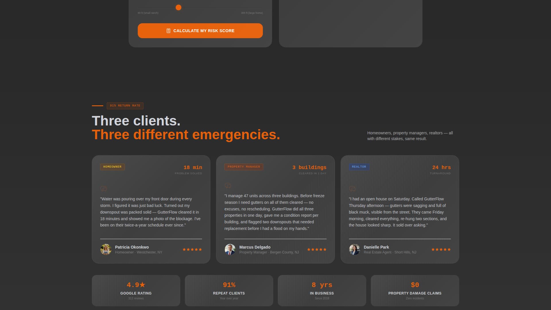 Gutterflow - Industrial Guttercleaning Landing Page Template