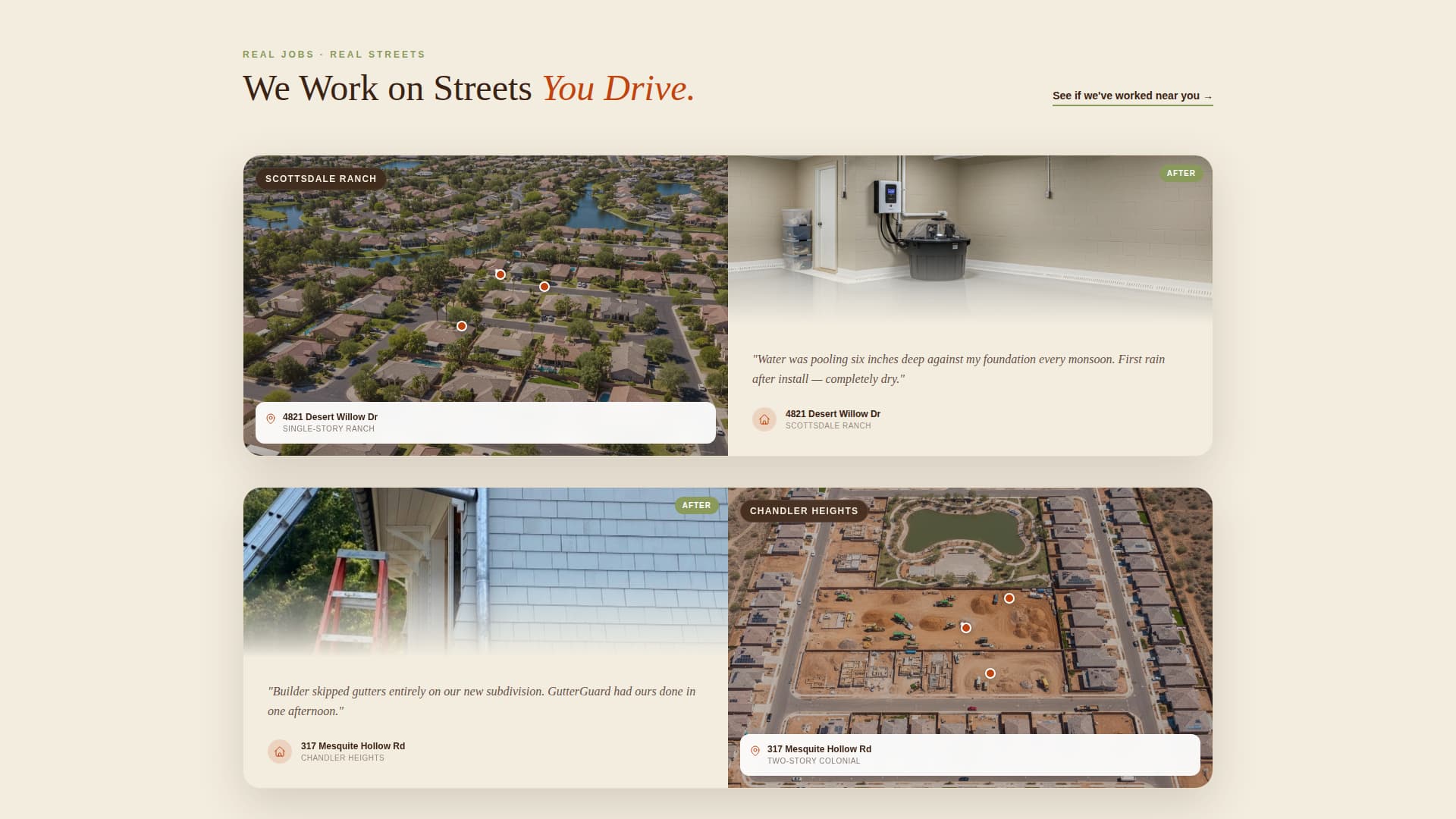 Gutter Installation & Replacement Website Template