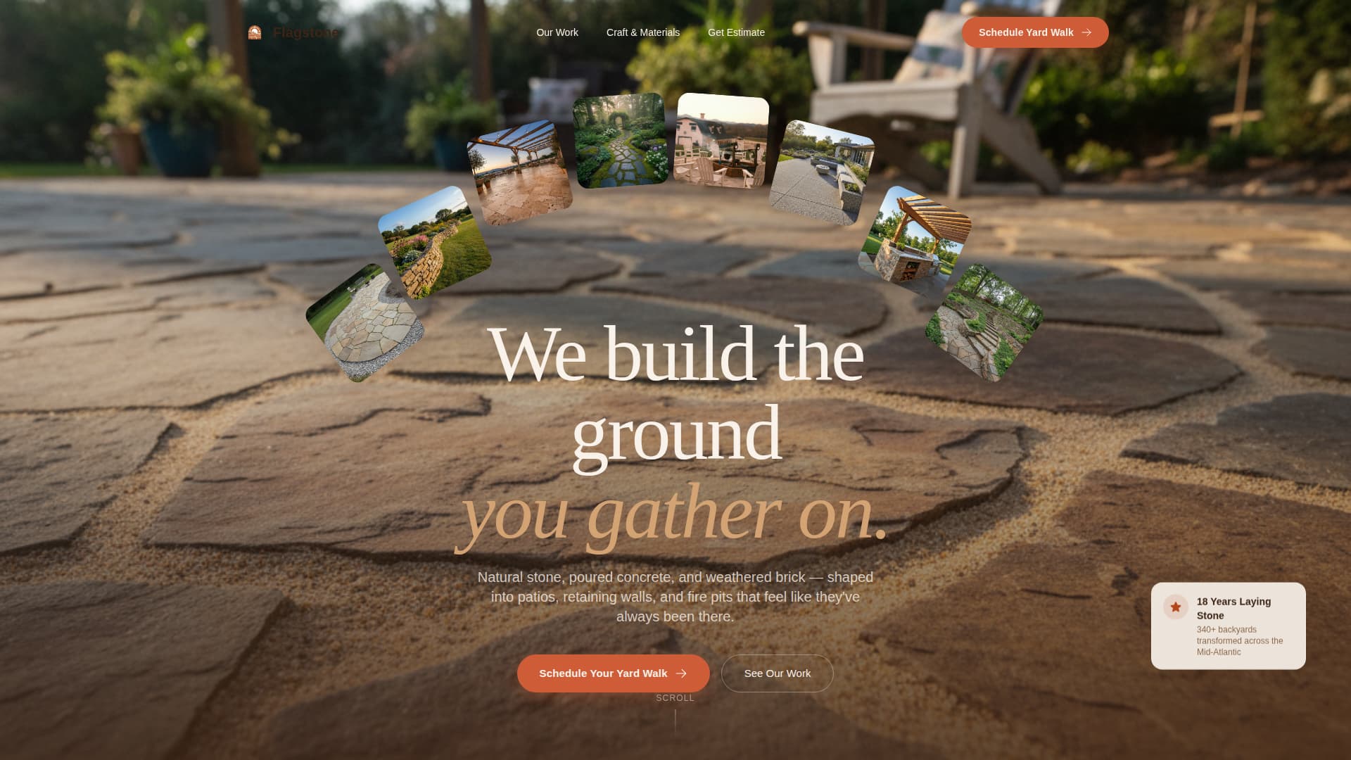 Flagstone - Timeless Hardscaping Landing Page Template