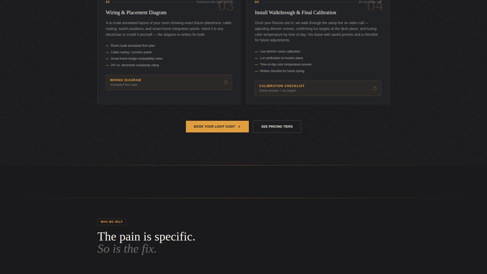 Lumens - Precision Lighting Landing Page Template