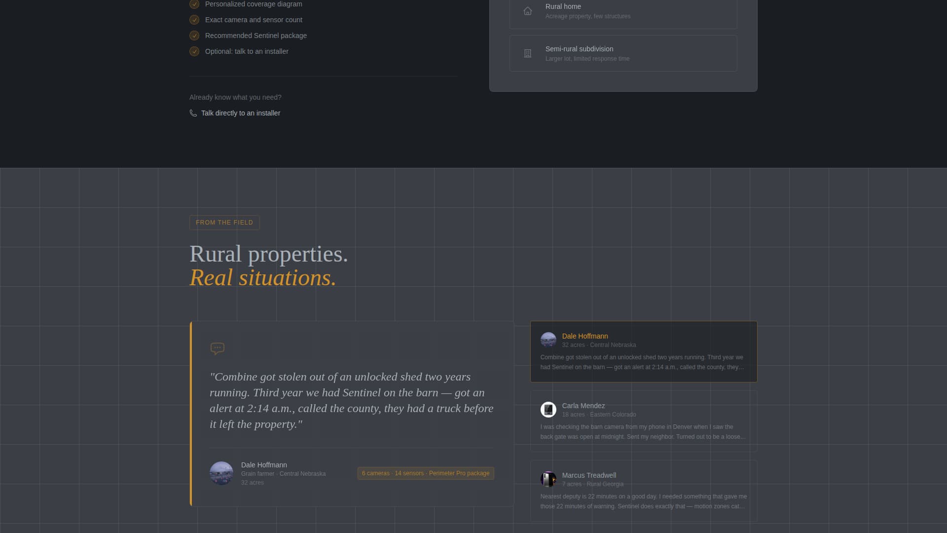 Sentinel - Trusted Homesecurity Landing Page Template