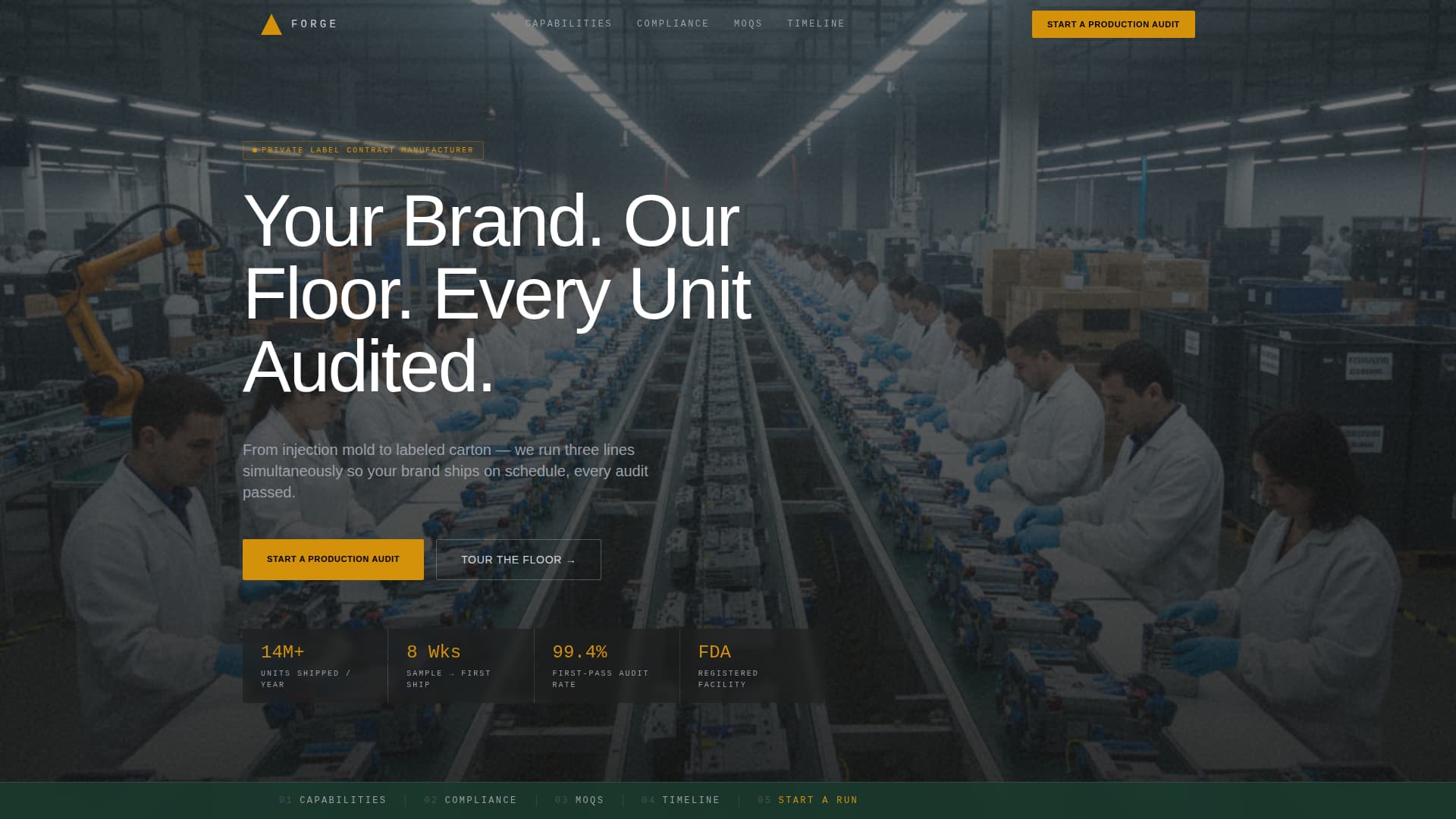Forge - Industrial Privatelabel Landing Page Template