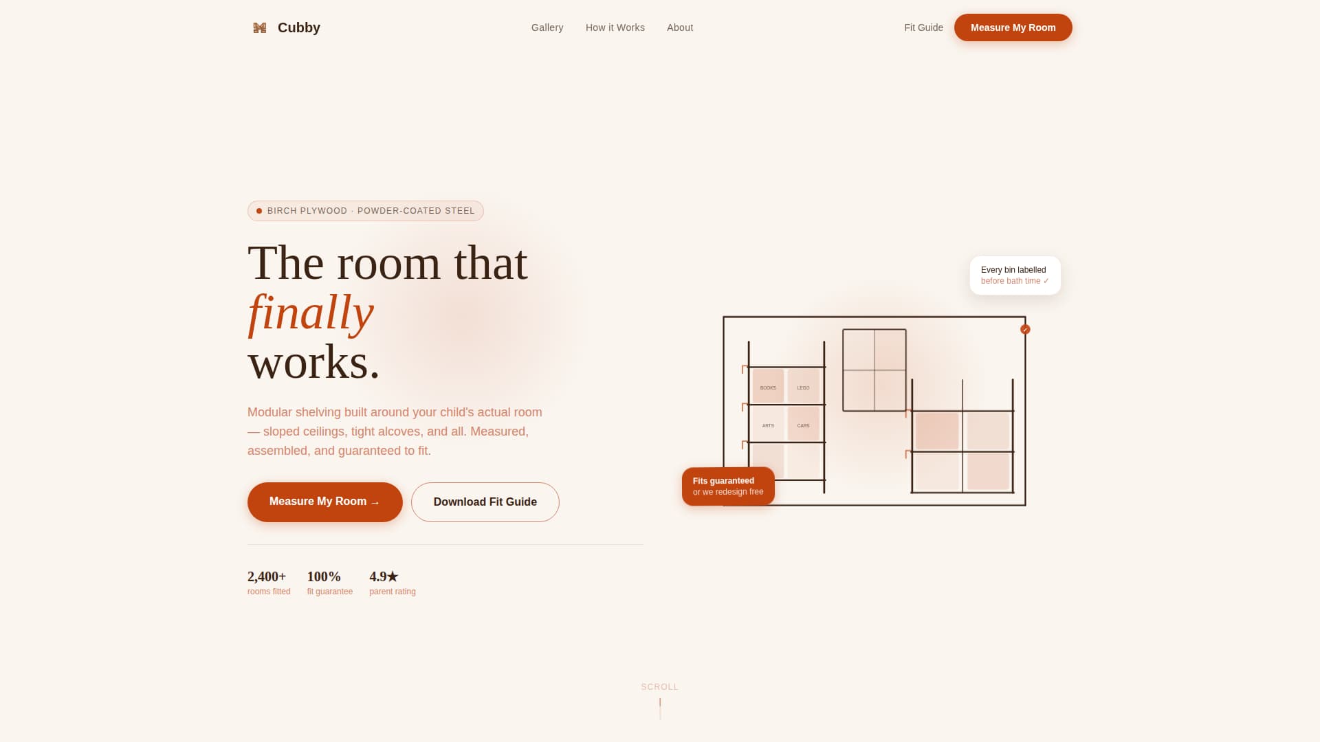 Cubby - Modular Kidsroom Landing Page Template