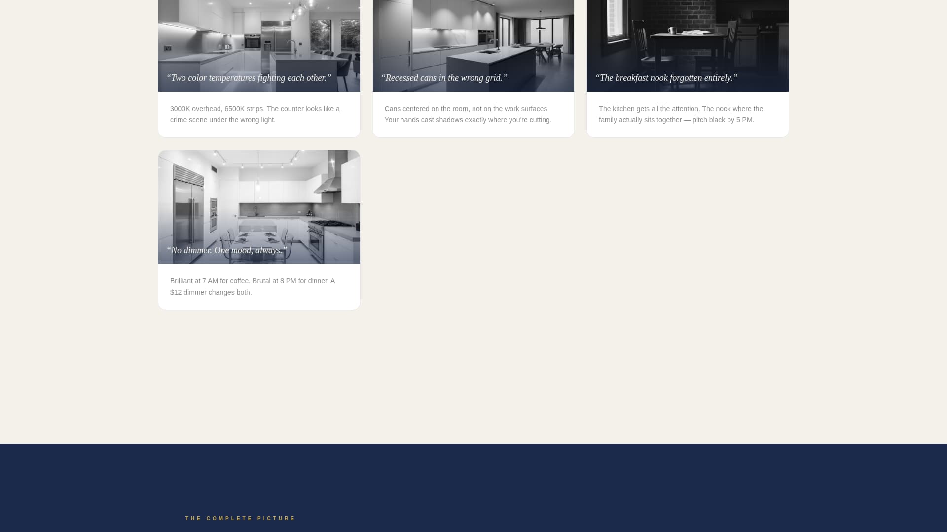 Lumens - Trusted Kitchenlighting Landing Page Template