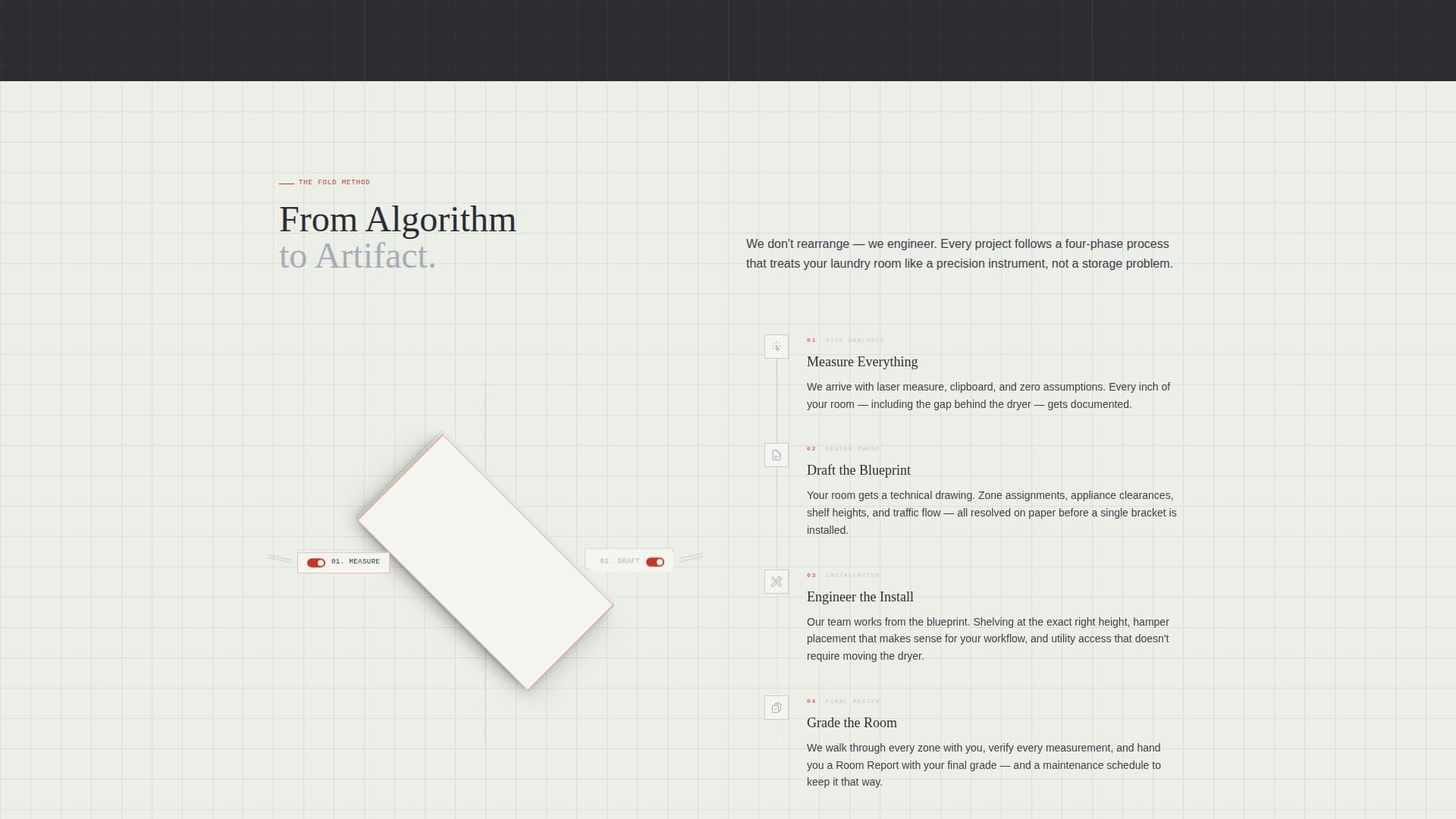 Fold - Precision Laundryroom Landing Page Template