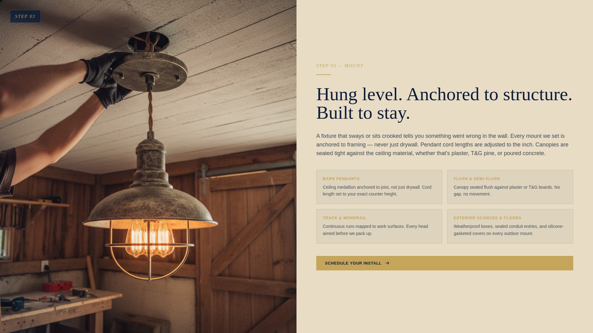 Lumens - Trusted Fixtureinstallation Landing Page Template