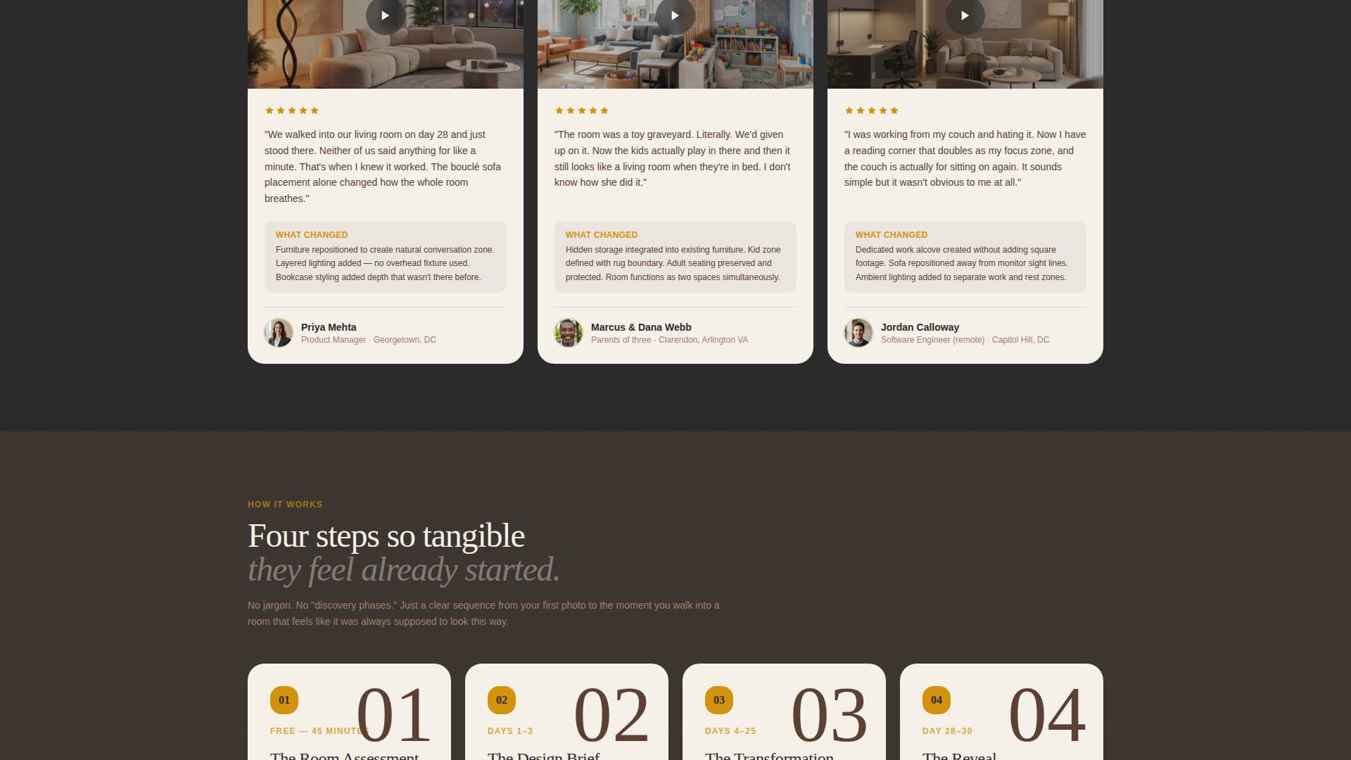 Arrange - Guaranteed Interior Landing Page Template