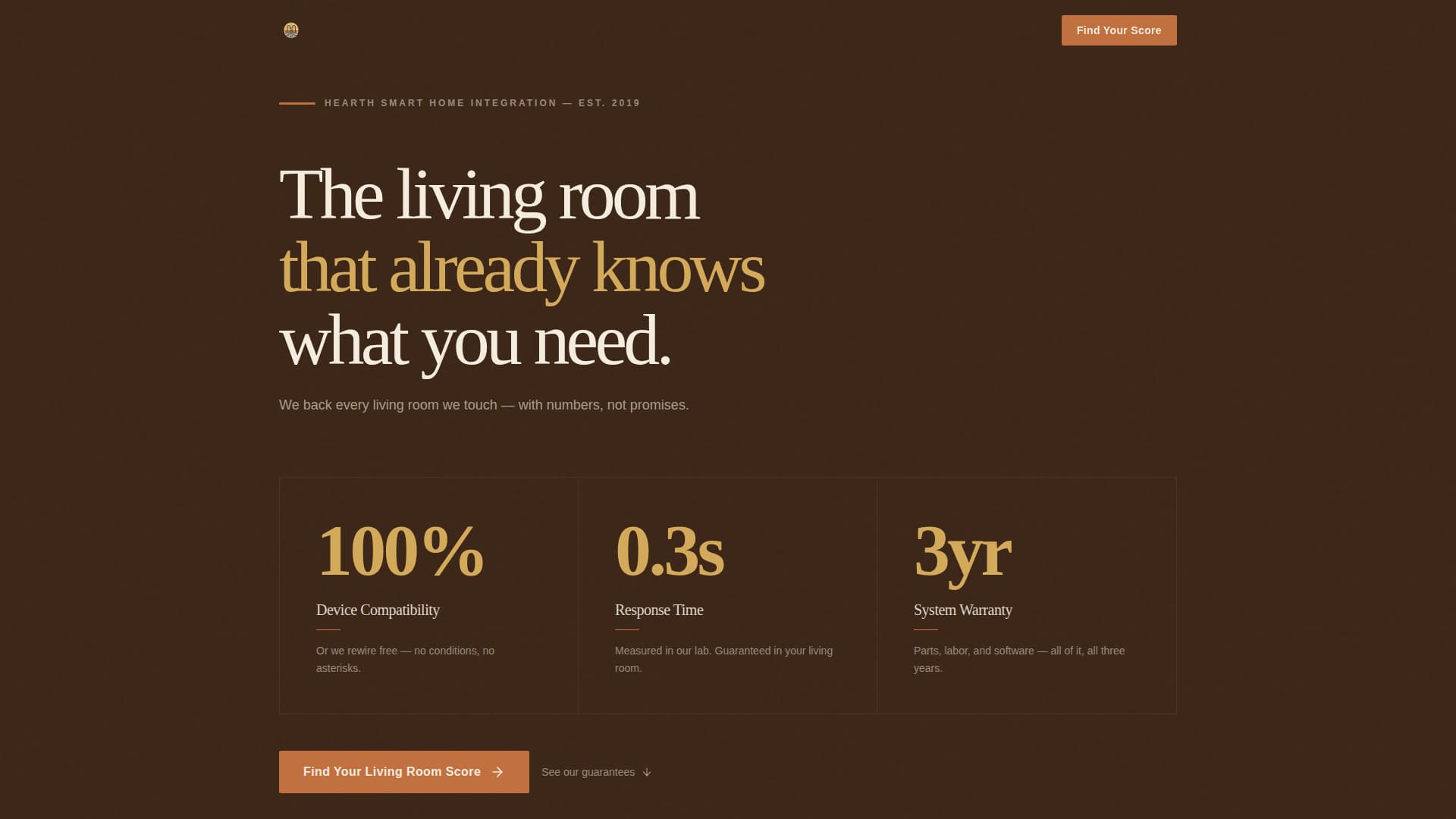Hearth - Guaranteed Smarthome Landing Page Template