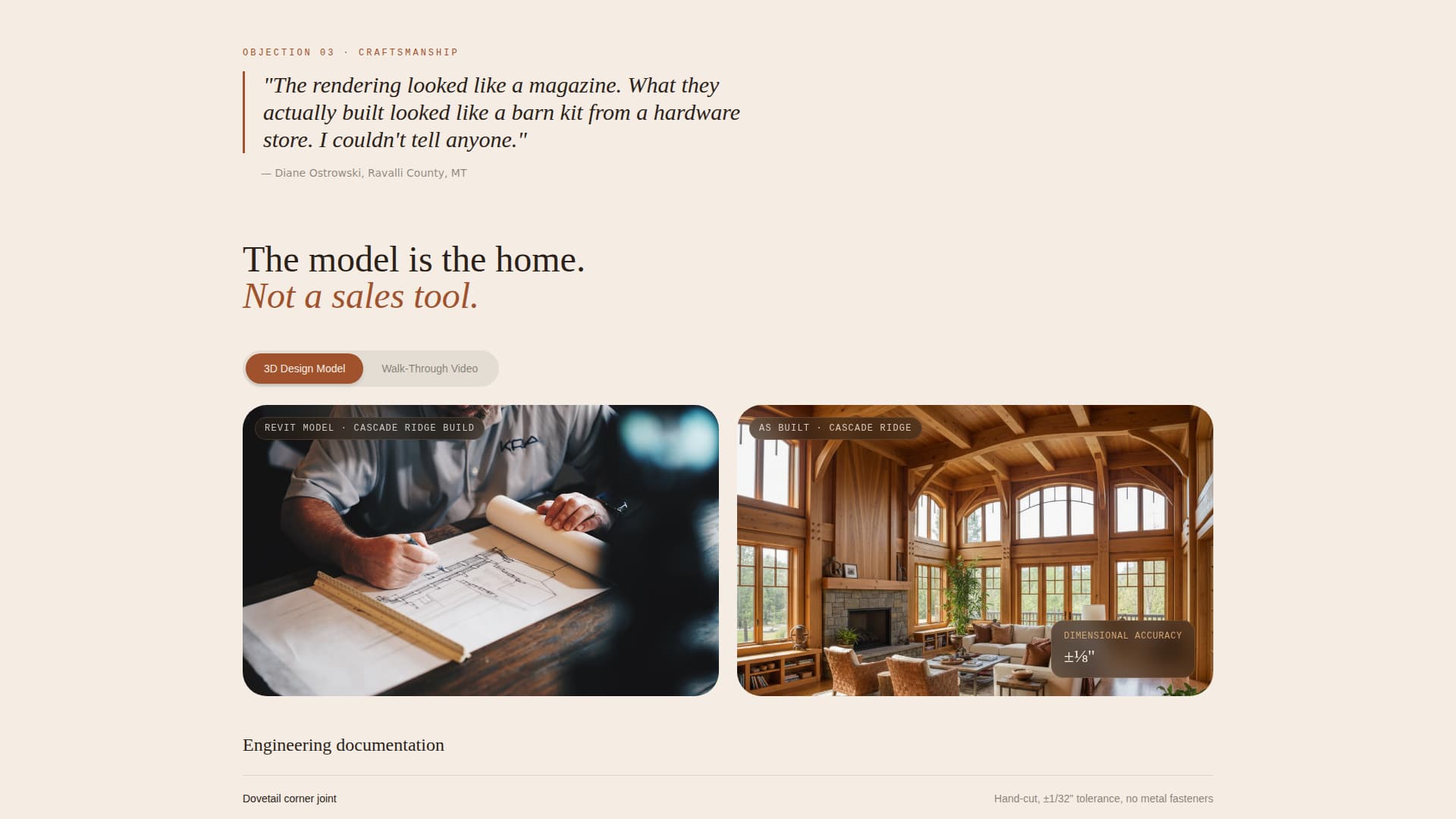 Timber - Precision Homebuilder Landing Page Template