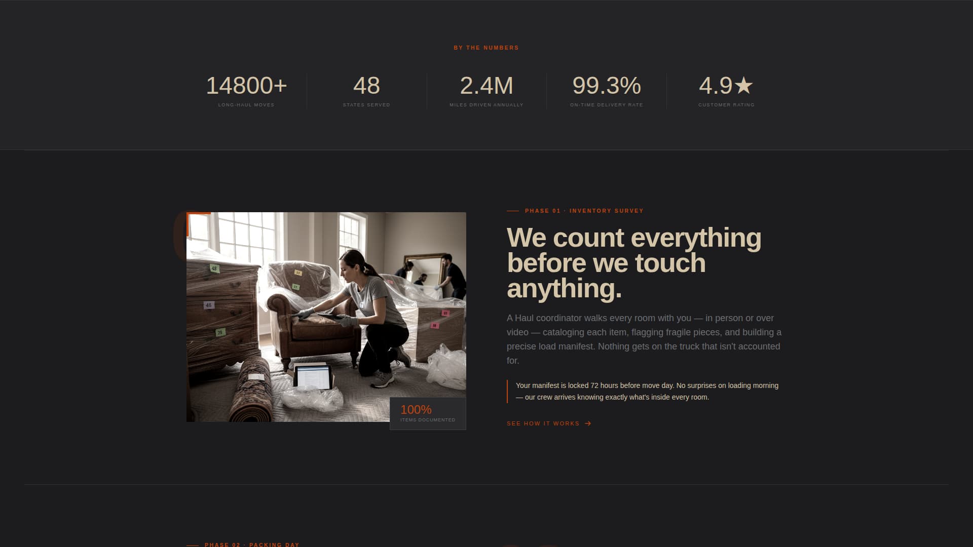 Haul - Rugged Longdistance Landing Page Template