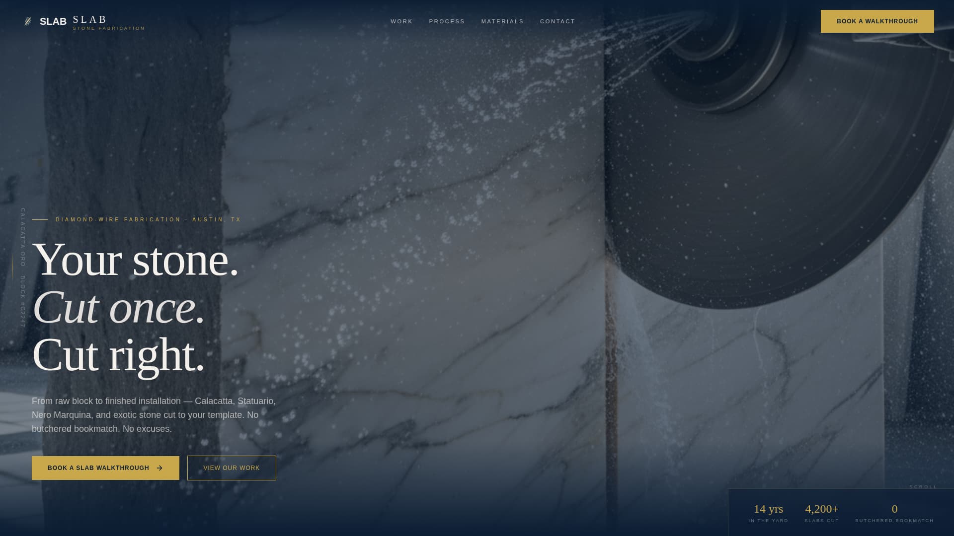 Slab - Precision Fabricator Landing Page Template