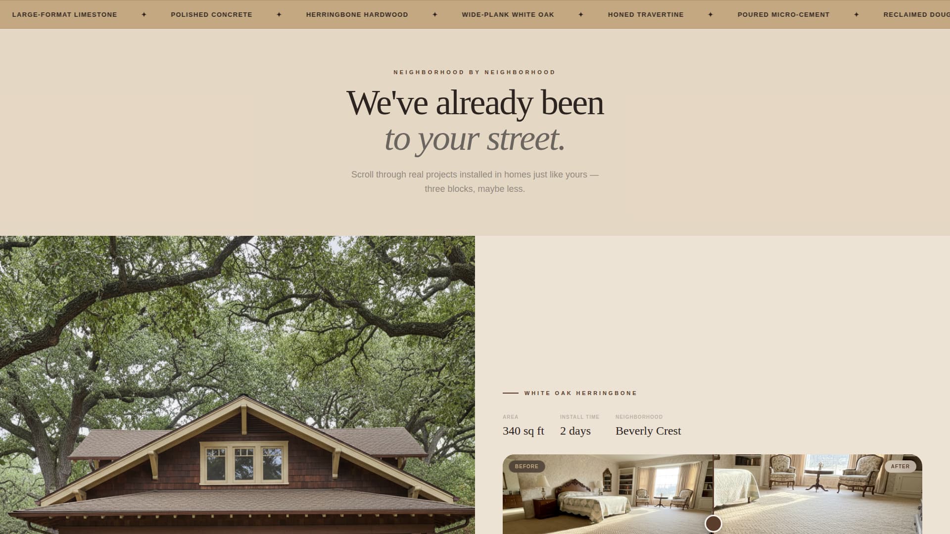 Underfoot - Proven Flooring Landing Page Template