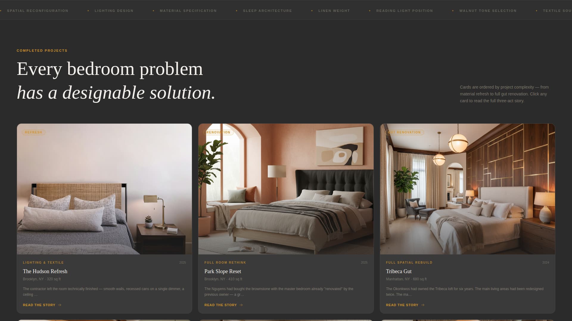 Master Suite Renovation Specialist Booking Website Template