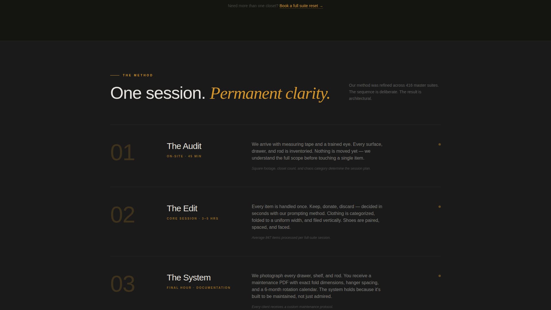Master Suite Renovation Booking Website Template
