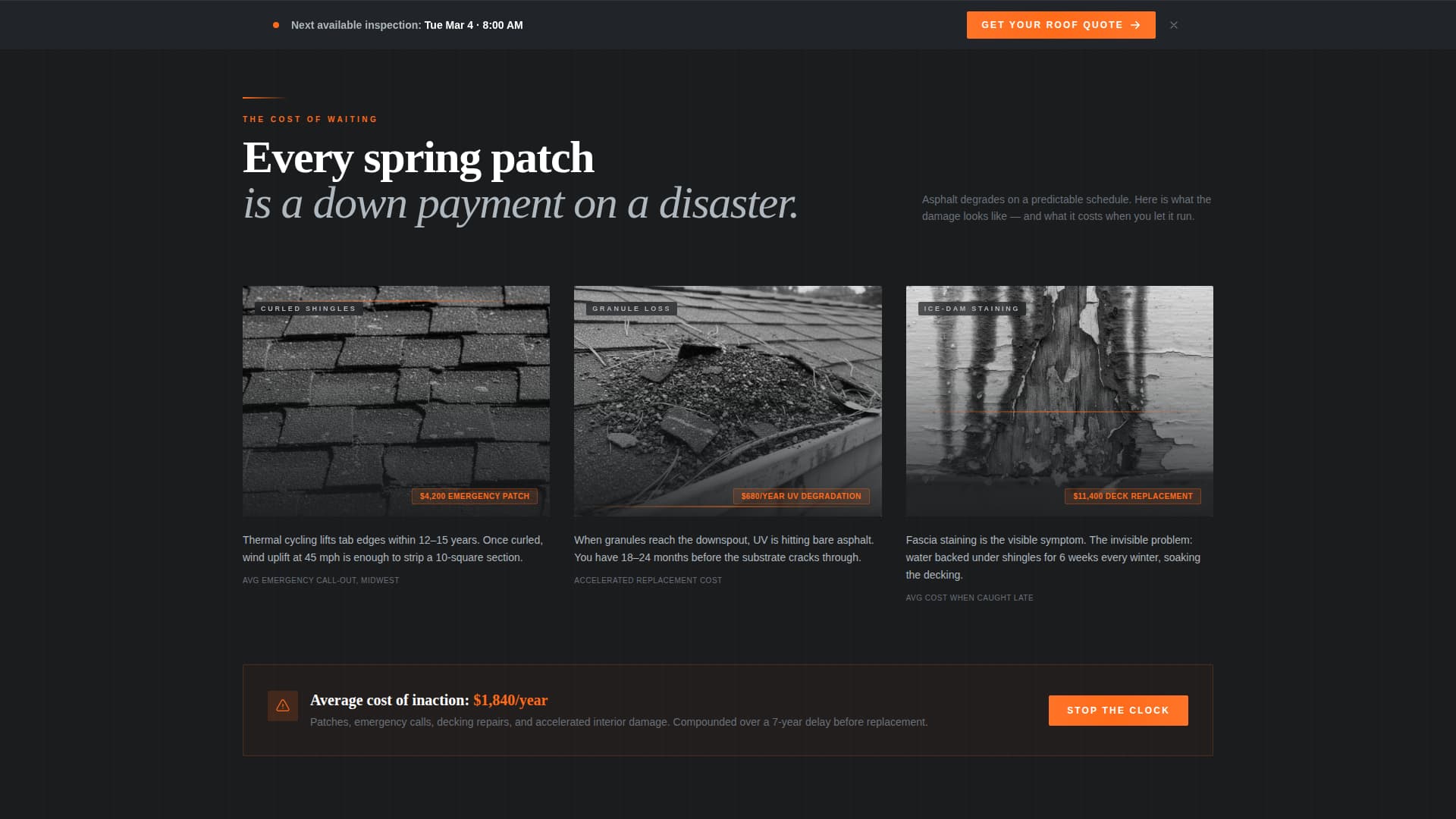 Metal Roofing Specialist Website Template with Job Map