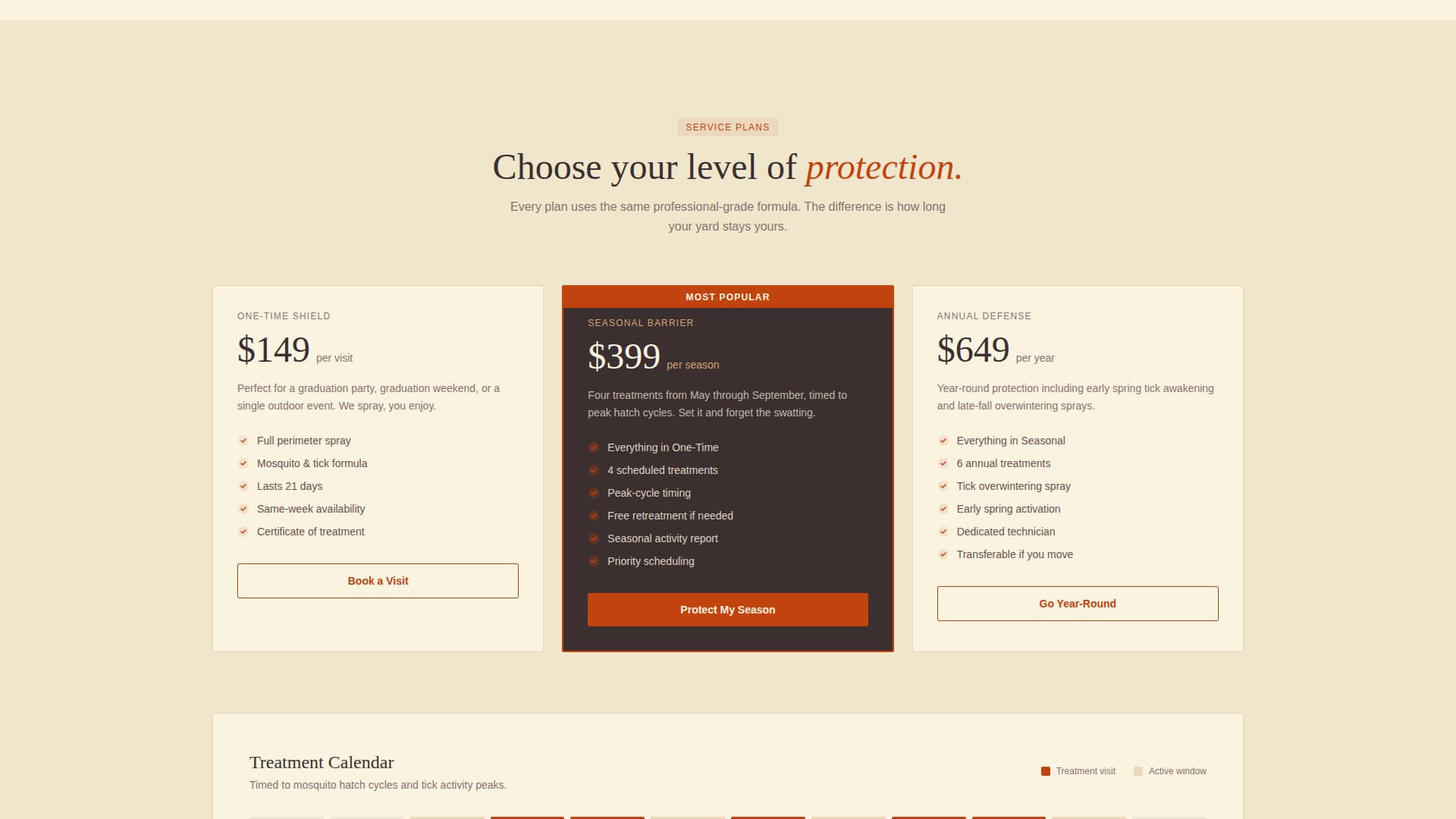 Mosquito & Tick Control Service Website Template