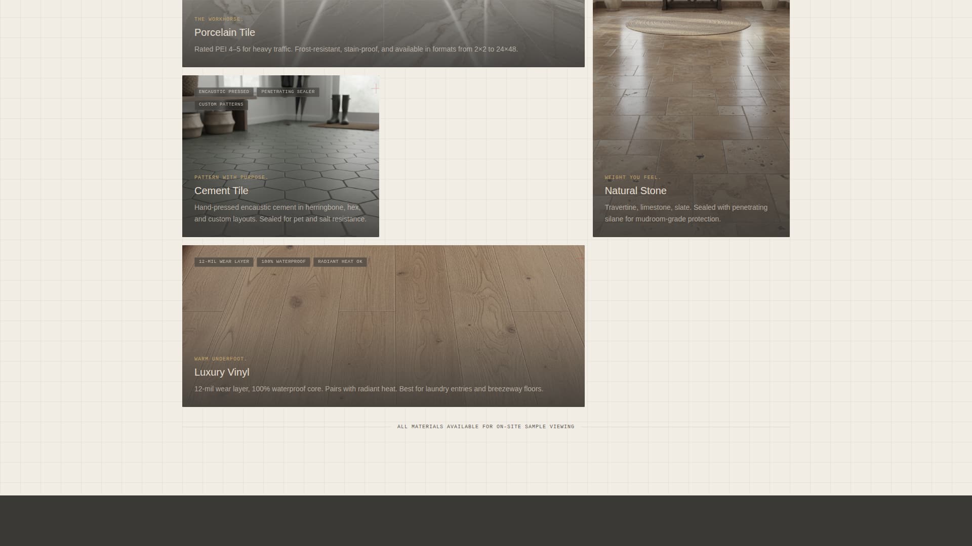 Threshold - Precision Flooring Landing Page Template
