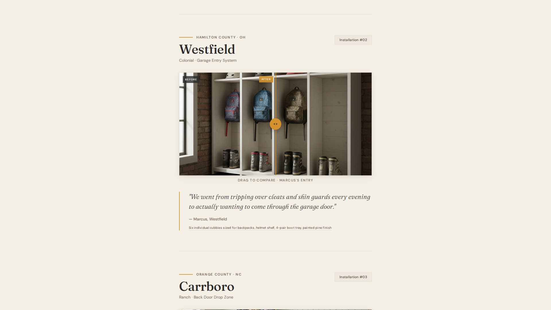 Mudroom - Rugged Entryway Landing Page Template