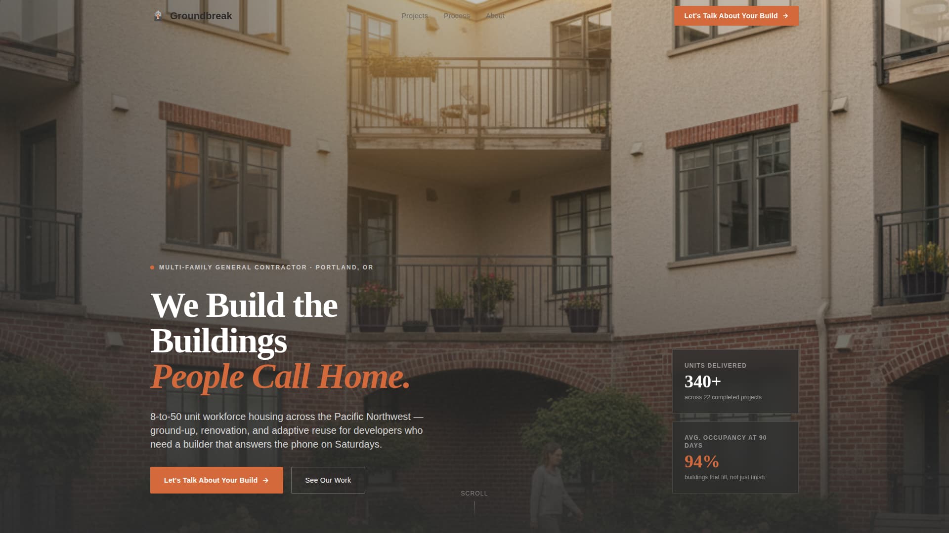 Multi-Family Apartment Construction Professional Website Template