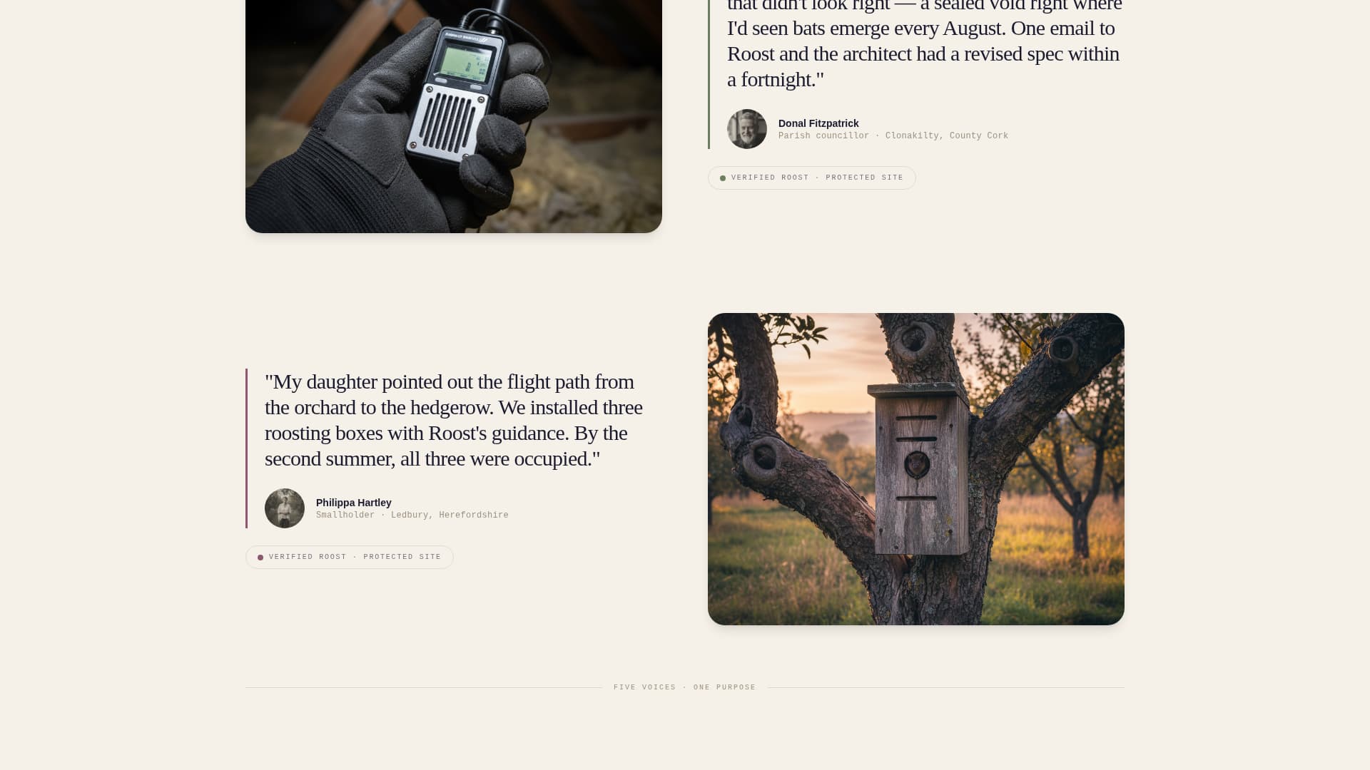 Roost - Trusted Conservation Landing Page Template