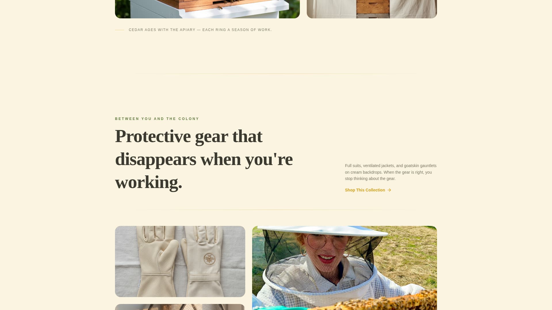Hive - Curated Beekeeping Landing Page Template