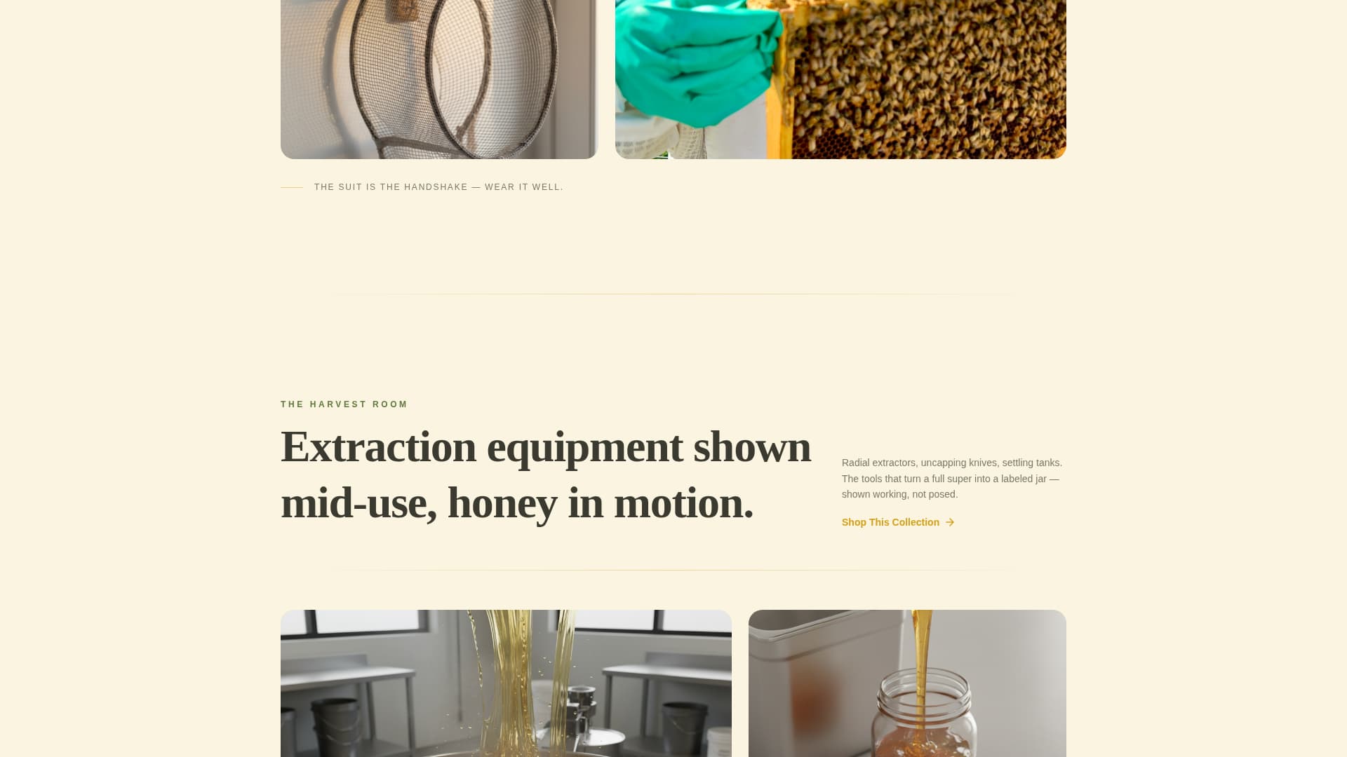Hive - Curated Beekeeping Landing Page Template