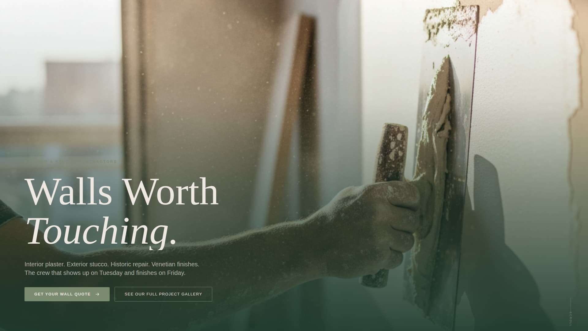 Drywall & Plastering Professional Website Template