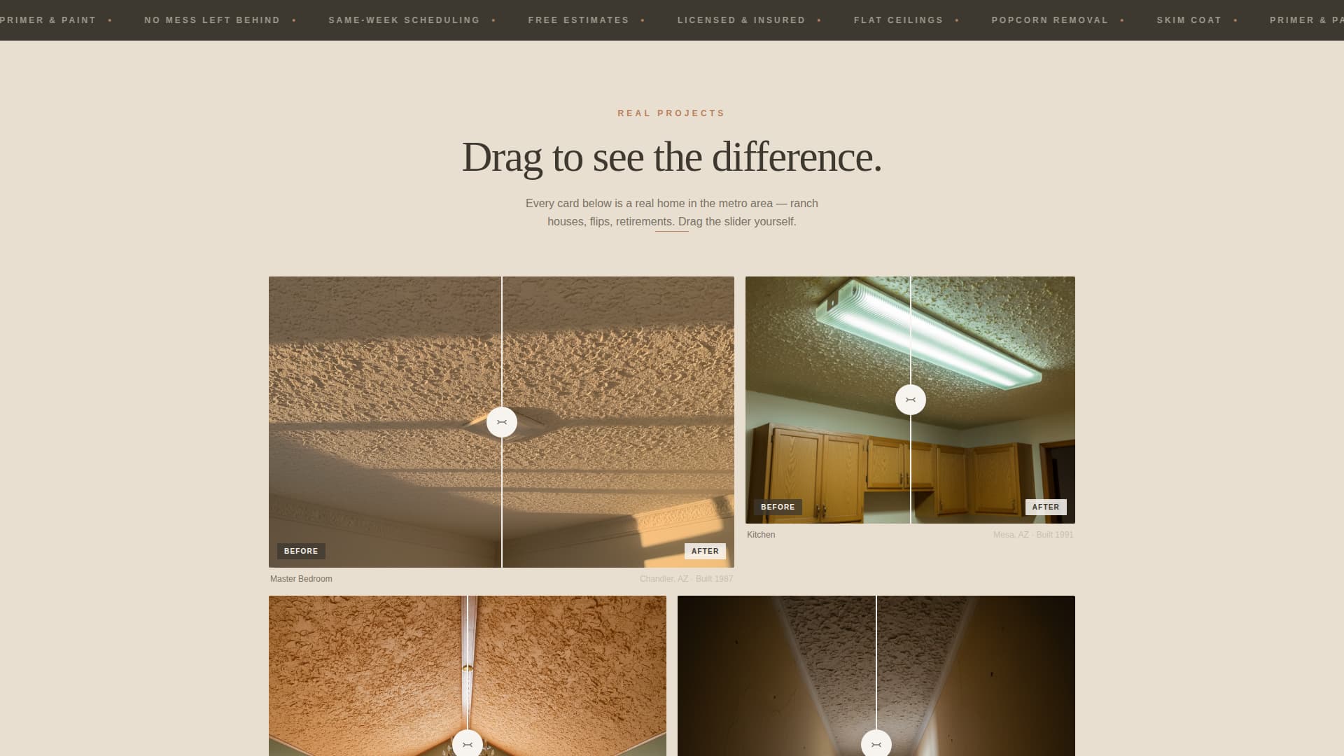 Drywall & Plastering Specialist Professional Website Template