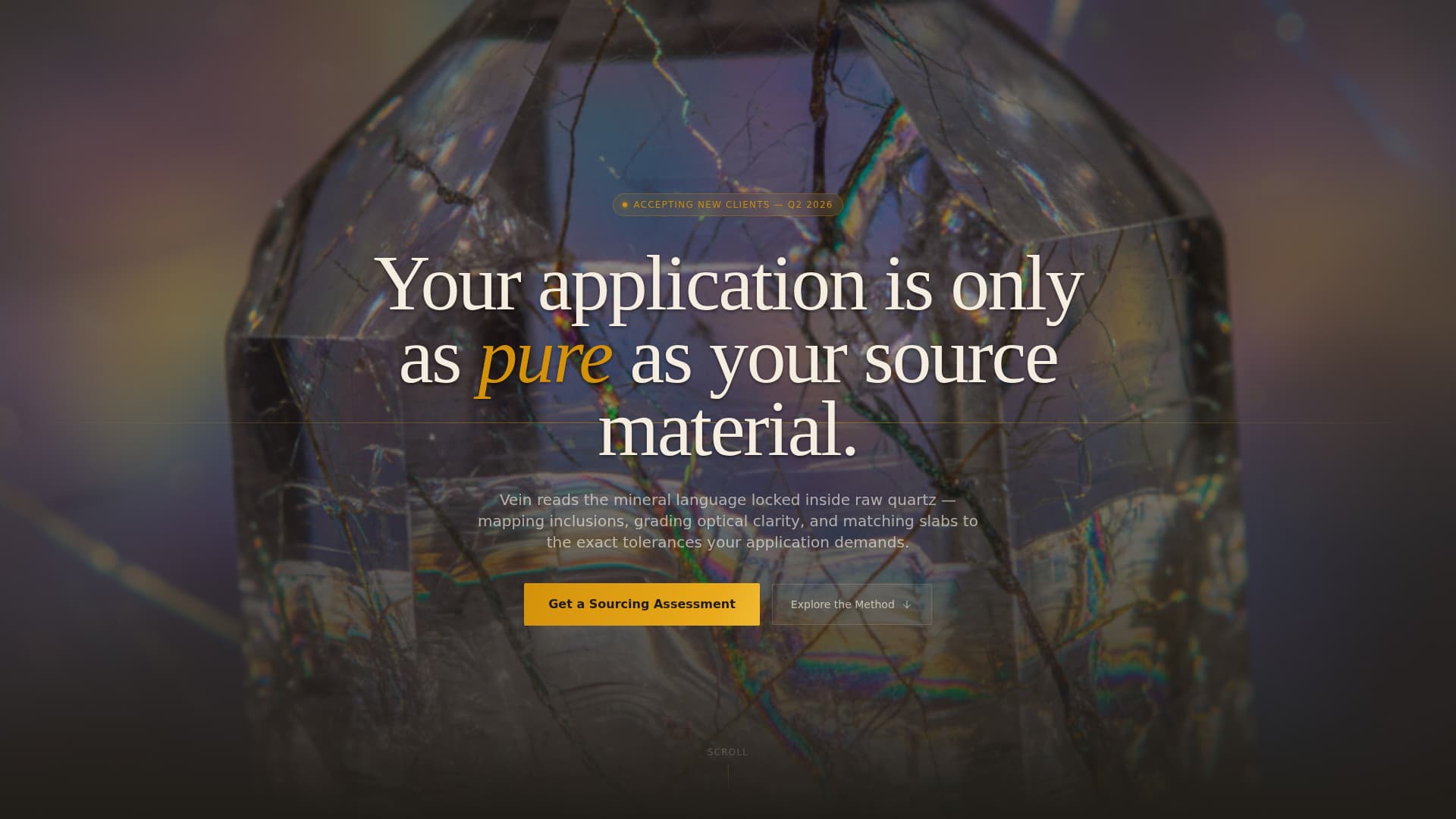 Quartz Products & Specialist Booking Website Template