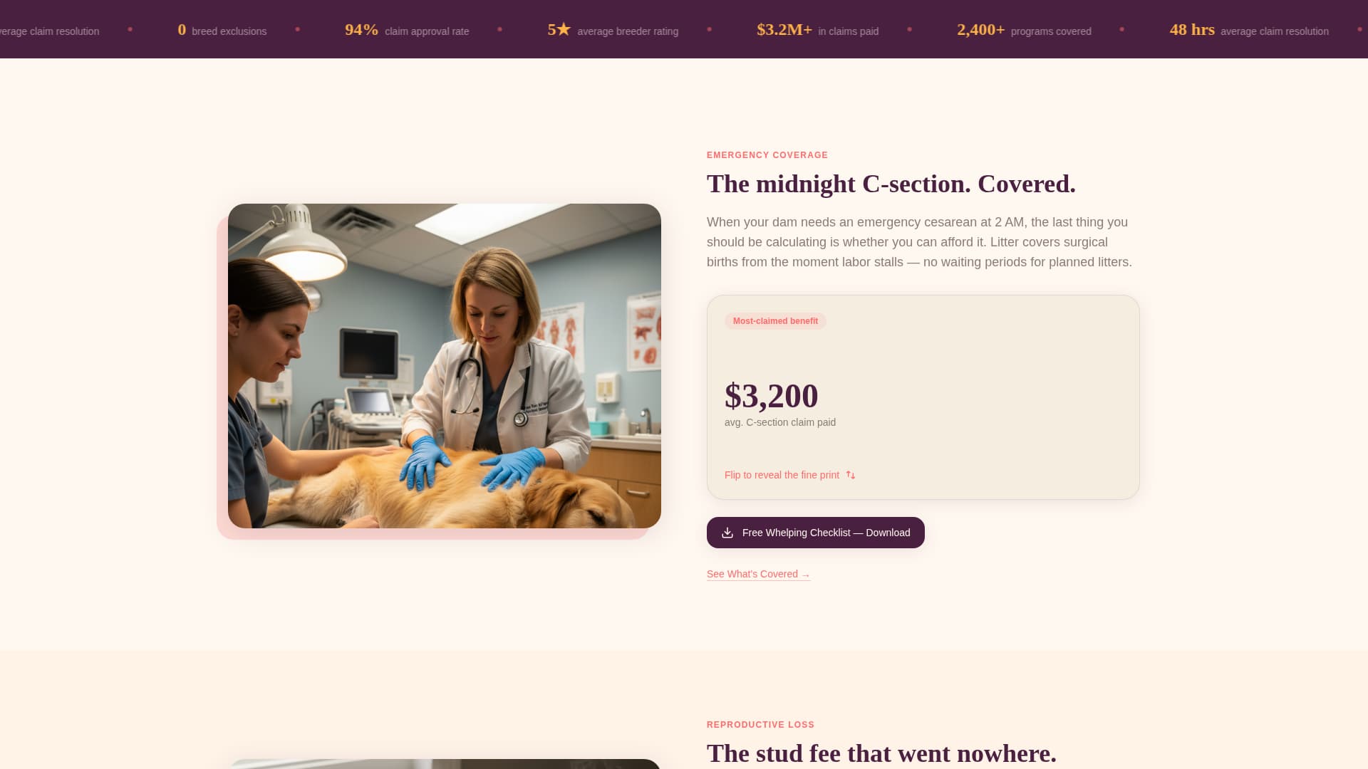 Litter - Trusted Breeder Landing Page Template