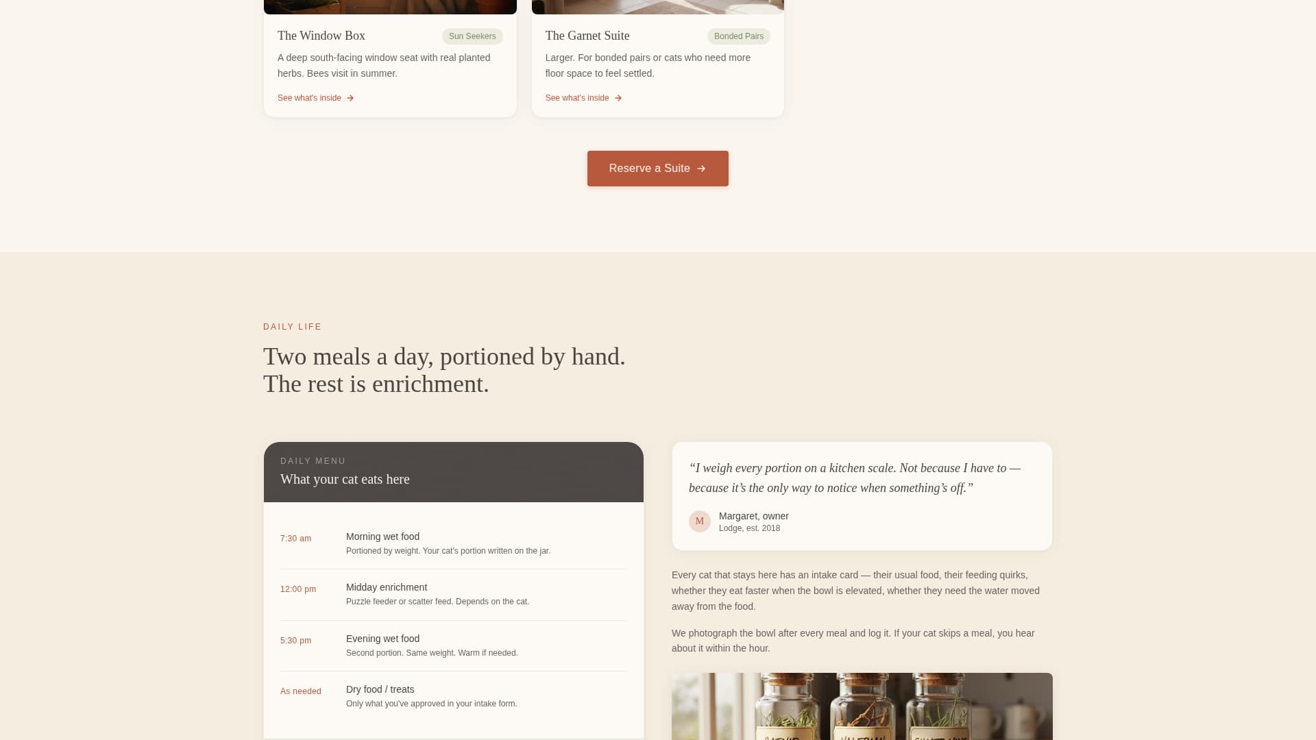 Lodge - Trusted Catboarding Landing Page Template