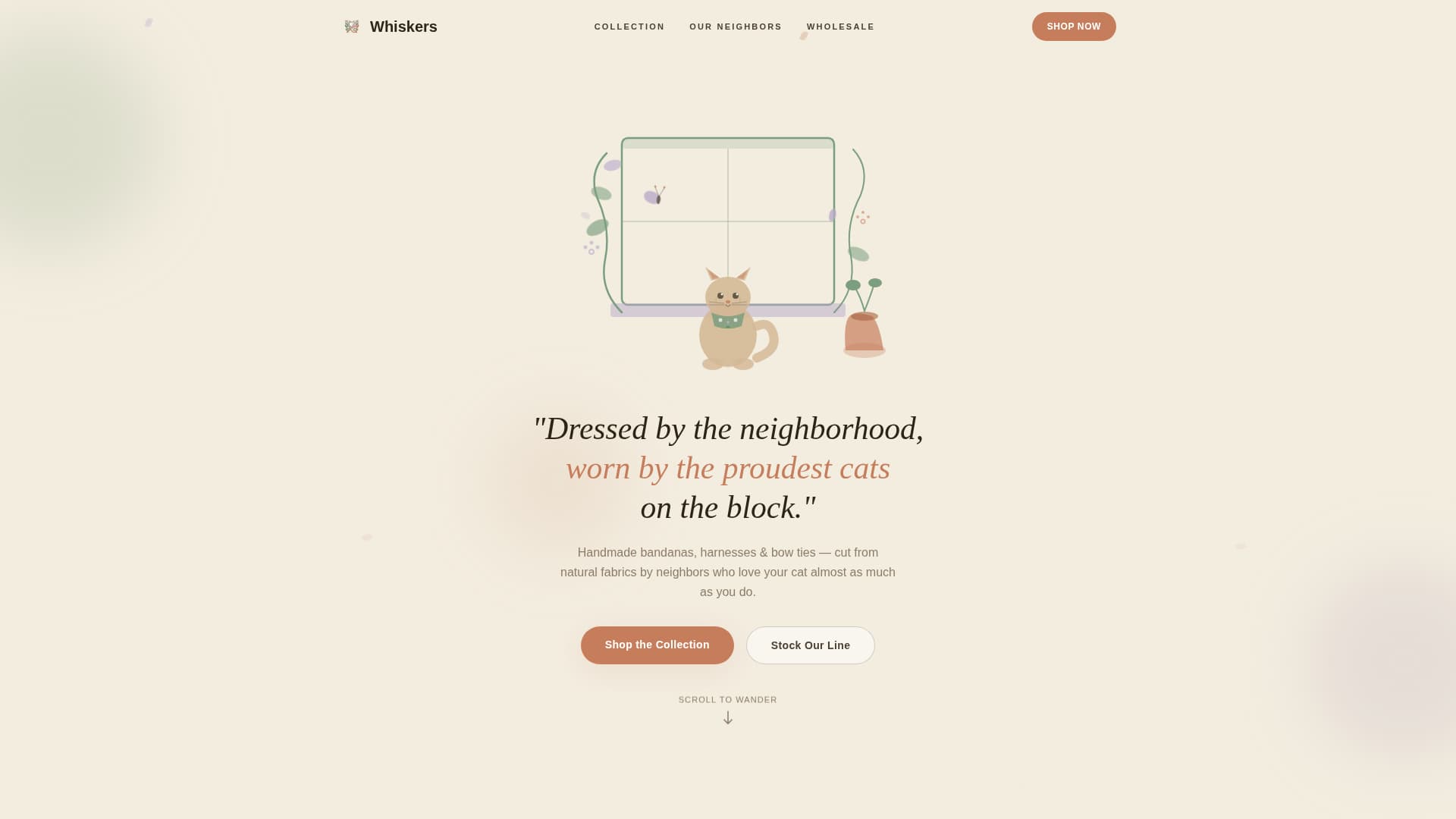 Whiskers - Charming Cataccessories Landing Page Template