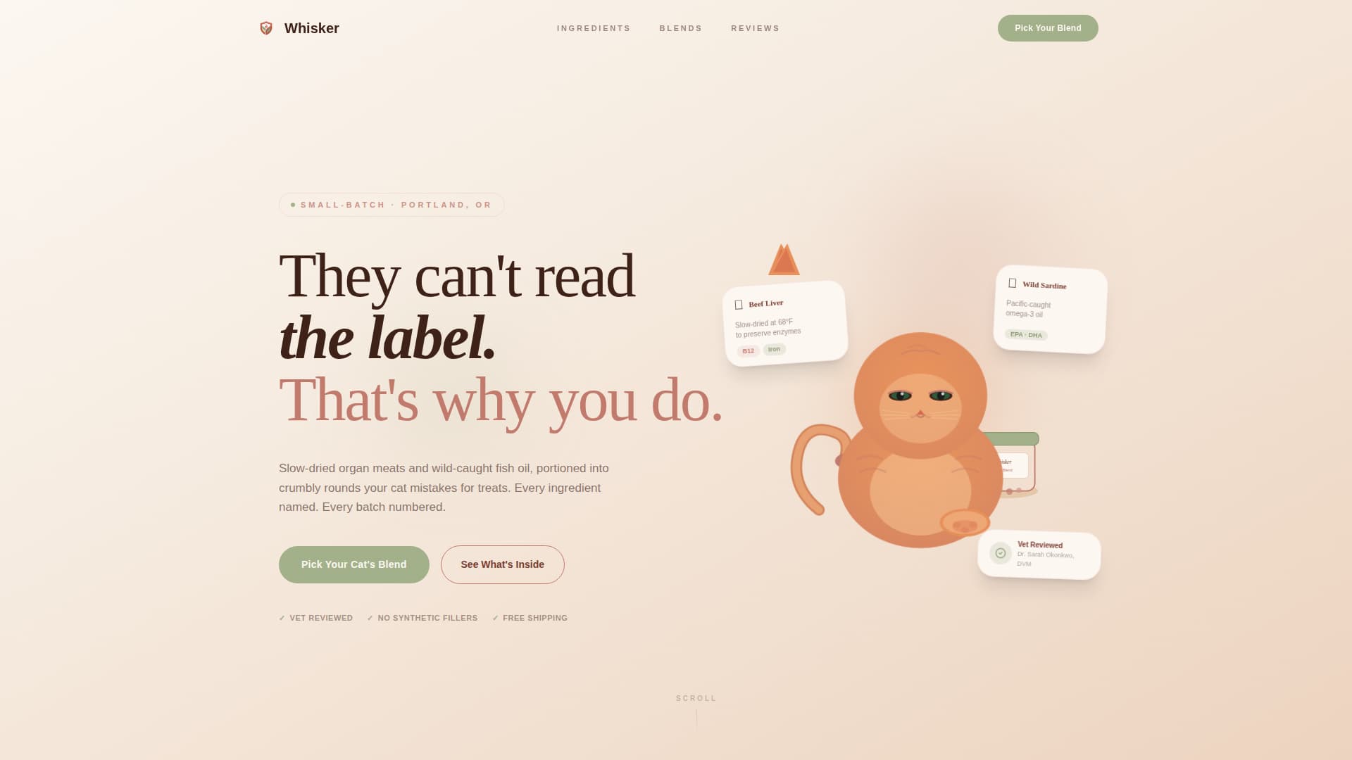 Cat Specialist Professional Website Template