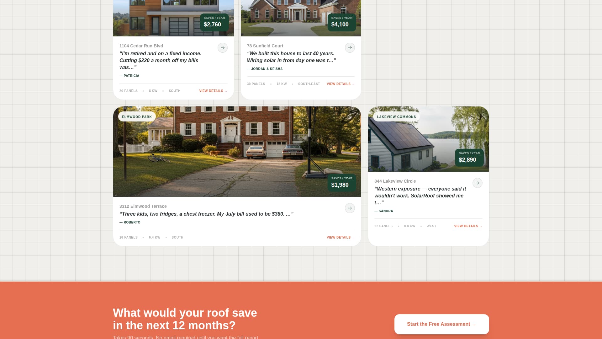 Solarroof - Trusted Residential Landing Page Template